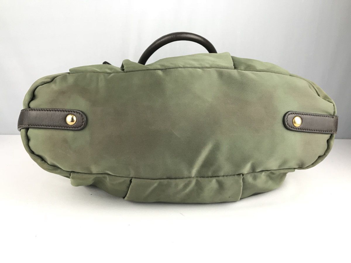 Prada ❌LAST DROP❌AUTHENTIC PRADA ITALY TESSUTO GREEN TWO WAY Size ONE SIZE - 12 Thumbnail