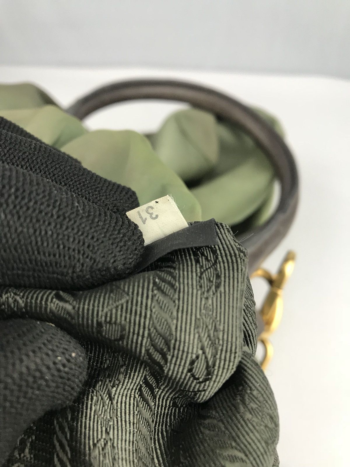 Prada ❌LAST DROP❌AUTHENTIC PRADA ITALY TESSUTO GREEN TWO WAY Size ONE SIZE - 20 Thumbnail