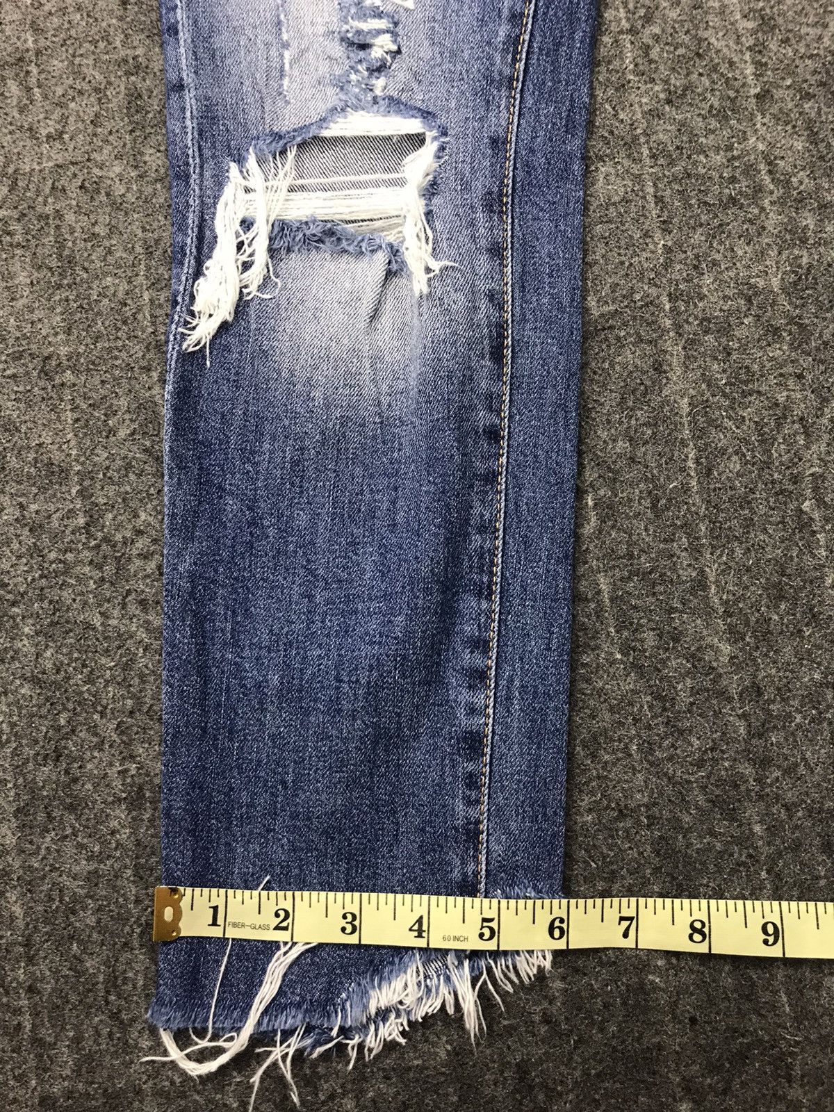 H&M H&M Denim Skinny Cut Pants Distressed Denim Indigo Jeans Size US 28 / EU 44 - 16 Thumbnail