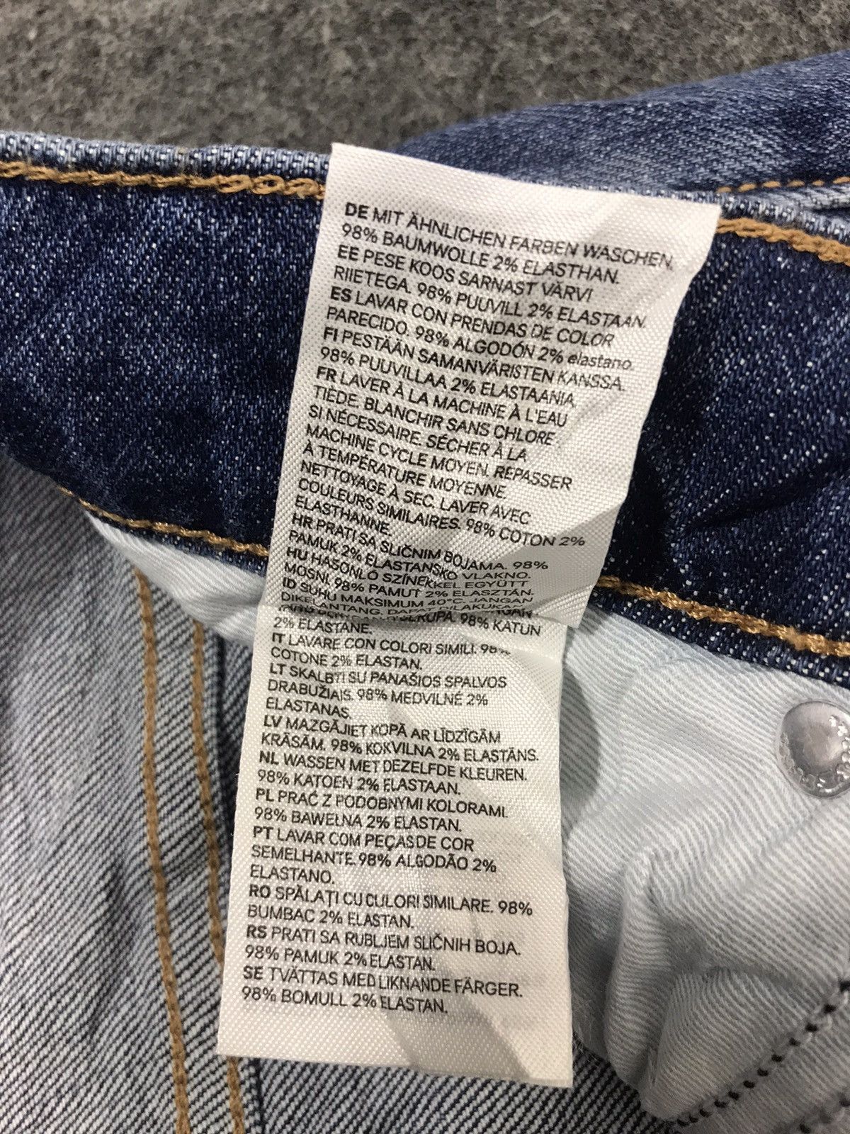 H&M H&M Denim Skinny Cut Pants Distressed Denim Indigo Jeans Size US 28 / EU 44 - 8 Thumbnail