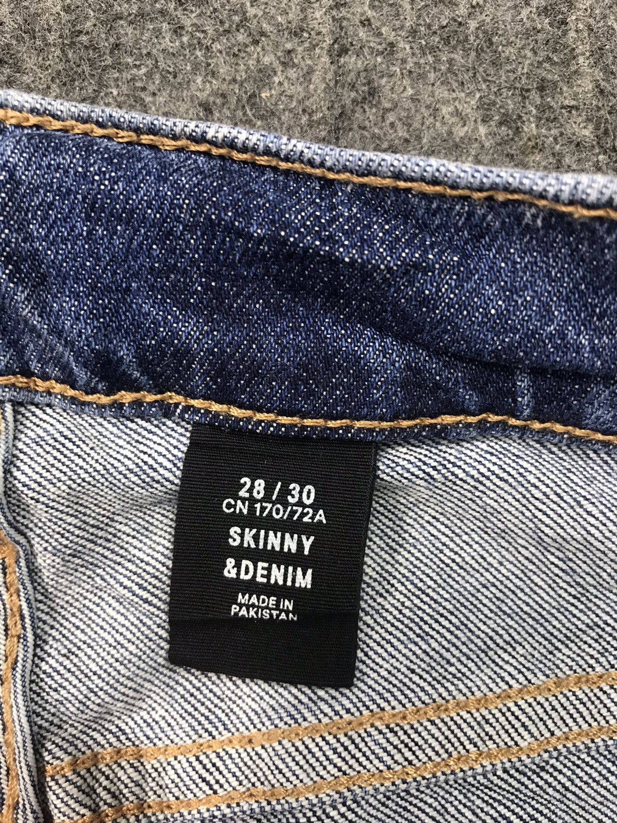 H&M H&M Denim Skinny Cut Pants Distressed Denim Indigo Jeans Size US 28 / EU 44 - 6 Thumbnail