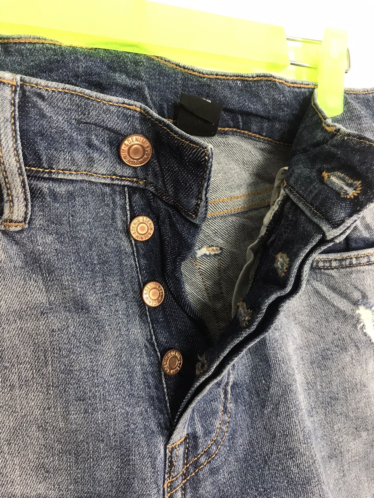 H&M H&M Denim Skinny Cut Pants Distressed Denim Indigo Jeans Size US 28 / EU 44 - 4 Thumbnail