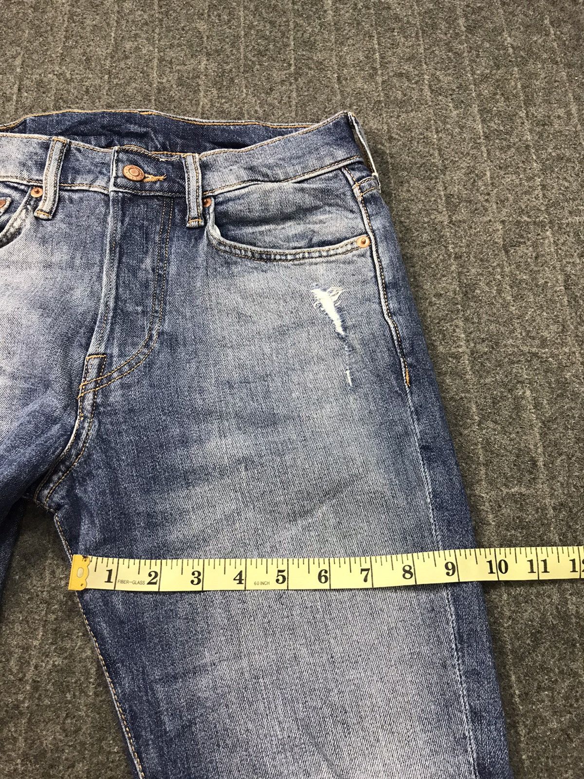 H&M H&M Denim Skinny Cut Pants Distressed Denim Indigo Jeans Size US 28 / EU 44 - 15 Thumbnail