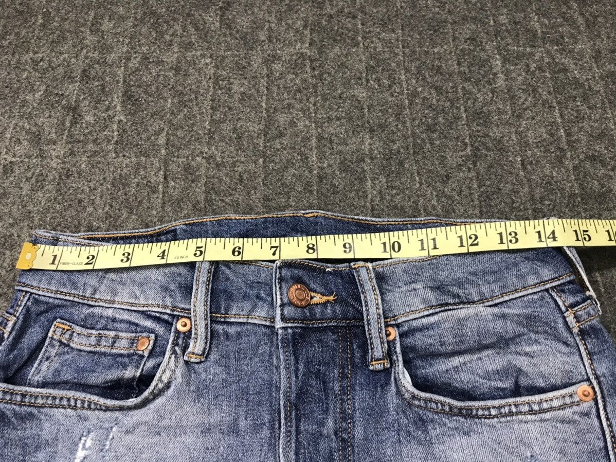 H&M H&M Denim Skinny Cut Pants Distressed Denim Indigo Jeans Size US 28 / EU 44 - 11 Thumbnail