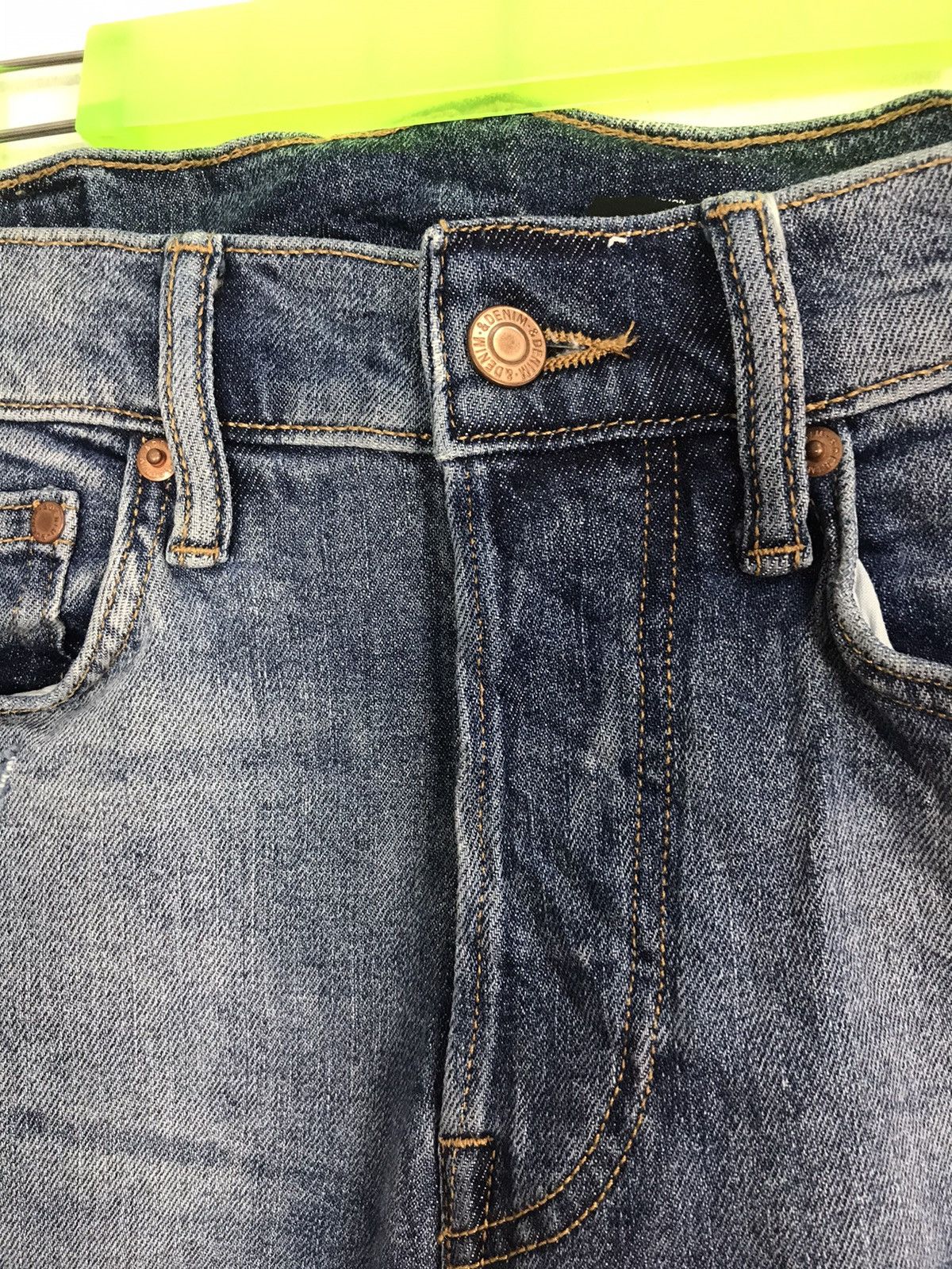H&M H&M Denim Skinny Cut Pants Distressed Denim Indigo Jeans Size US 28 / EU 44 - 3 Thumbnail