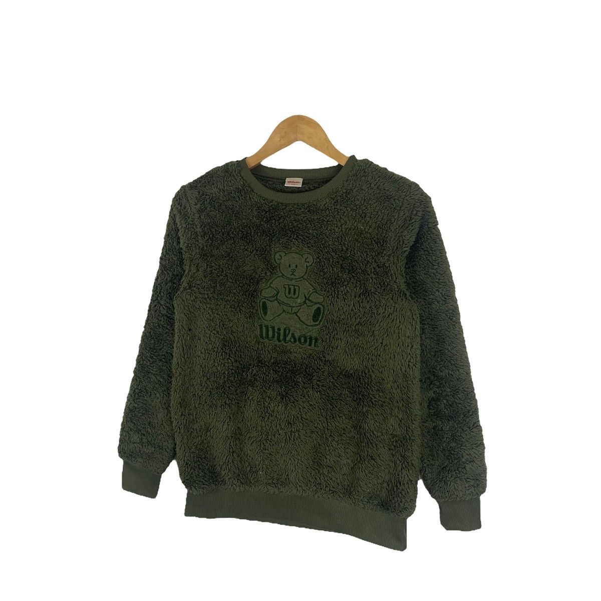 Vintage × Wilson Vintage WILSON Bear Sports Fleece Sweatshirt Pullover Jumper Size US XS / EU 42 / 0 - 3 Thumbnail