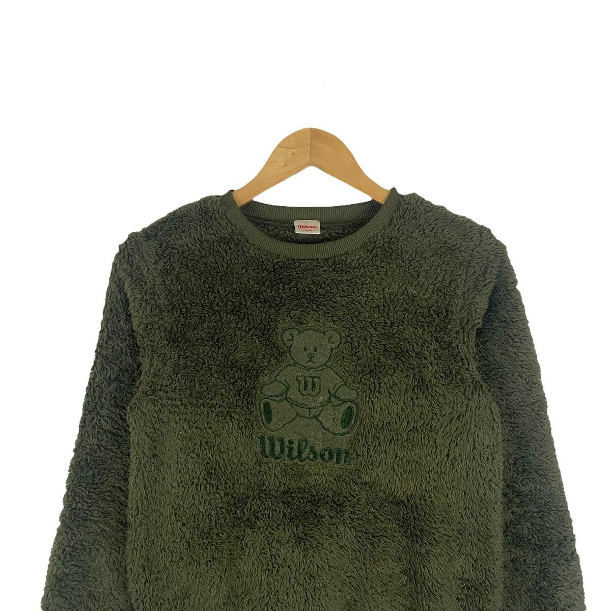 Vintage × Wilson Vintage WILSON Bear Sports Fleece Sweatshirt Pullover Jumper Size US XS / EU 42 / 0 - 4 Thumbnail