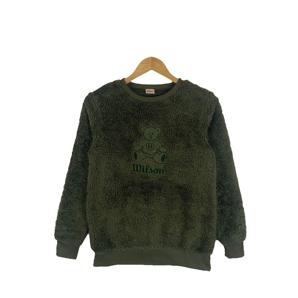 Vintage × Wilson Vintage WILSON Bear Sports Fleece Sweatshirt Pullover Jumper Size US XS / EU 42 / 0 - 1 Thumbnail