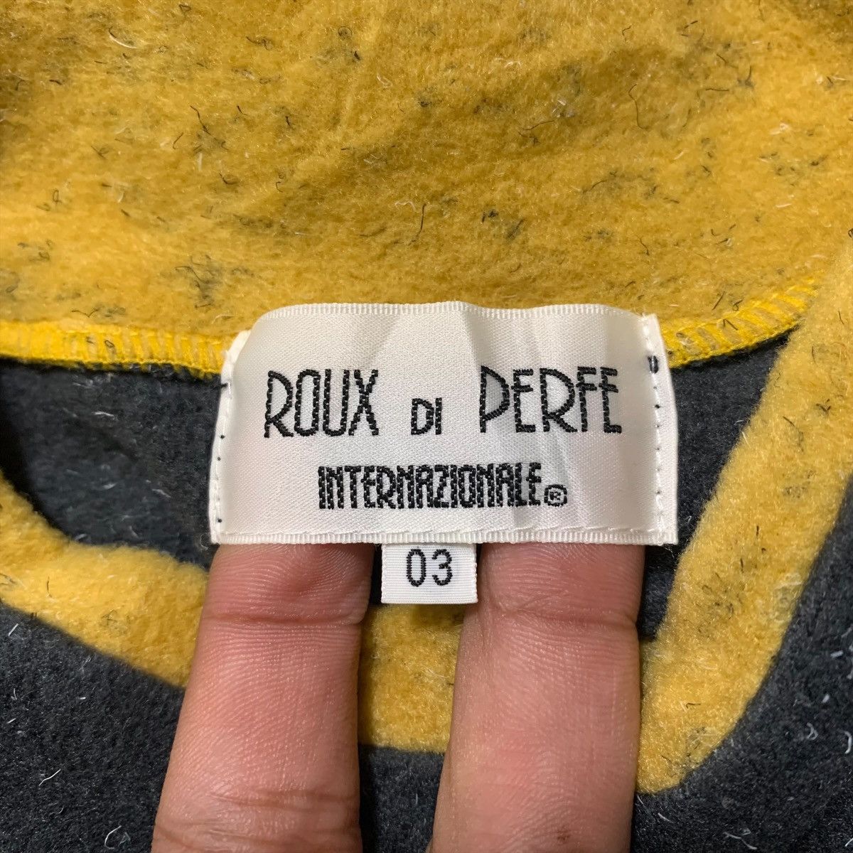 Vintage Vintage ROUX DI PERFE Internazionale Fleece Long Sleeve Size US M / EU 48-50 / 2 - 5 Thumbnail