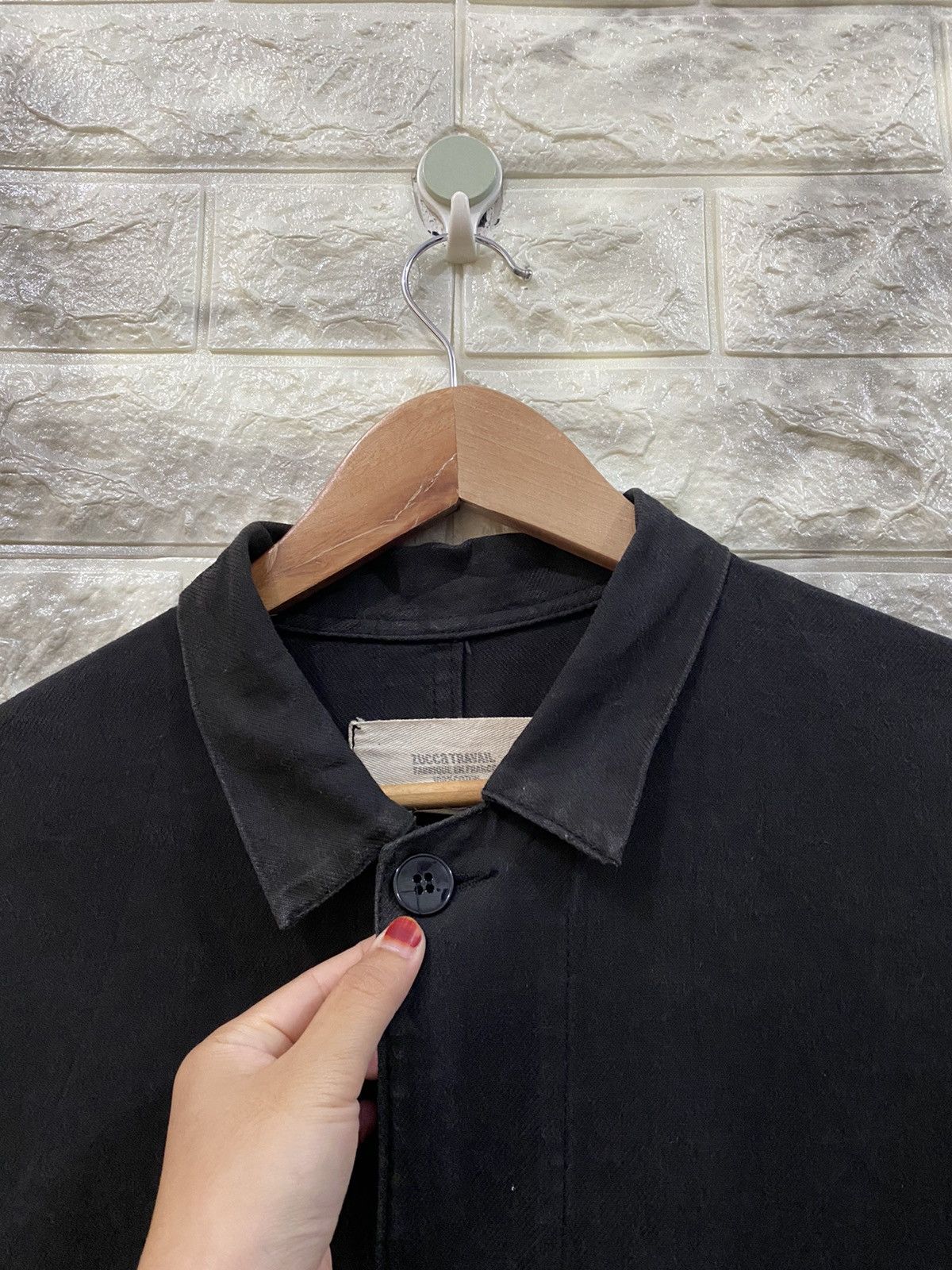 CABANE de ZUCCa × Issey Miyake × Vintage Vintage Zucca Travel Jacket Cotton Fabric Size US M / EU 48-50 / 2 - 9 Thumbnail