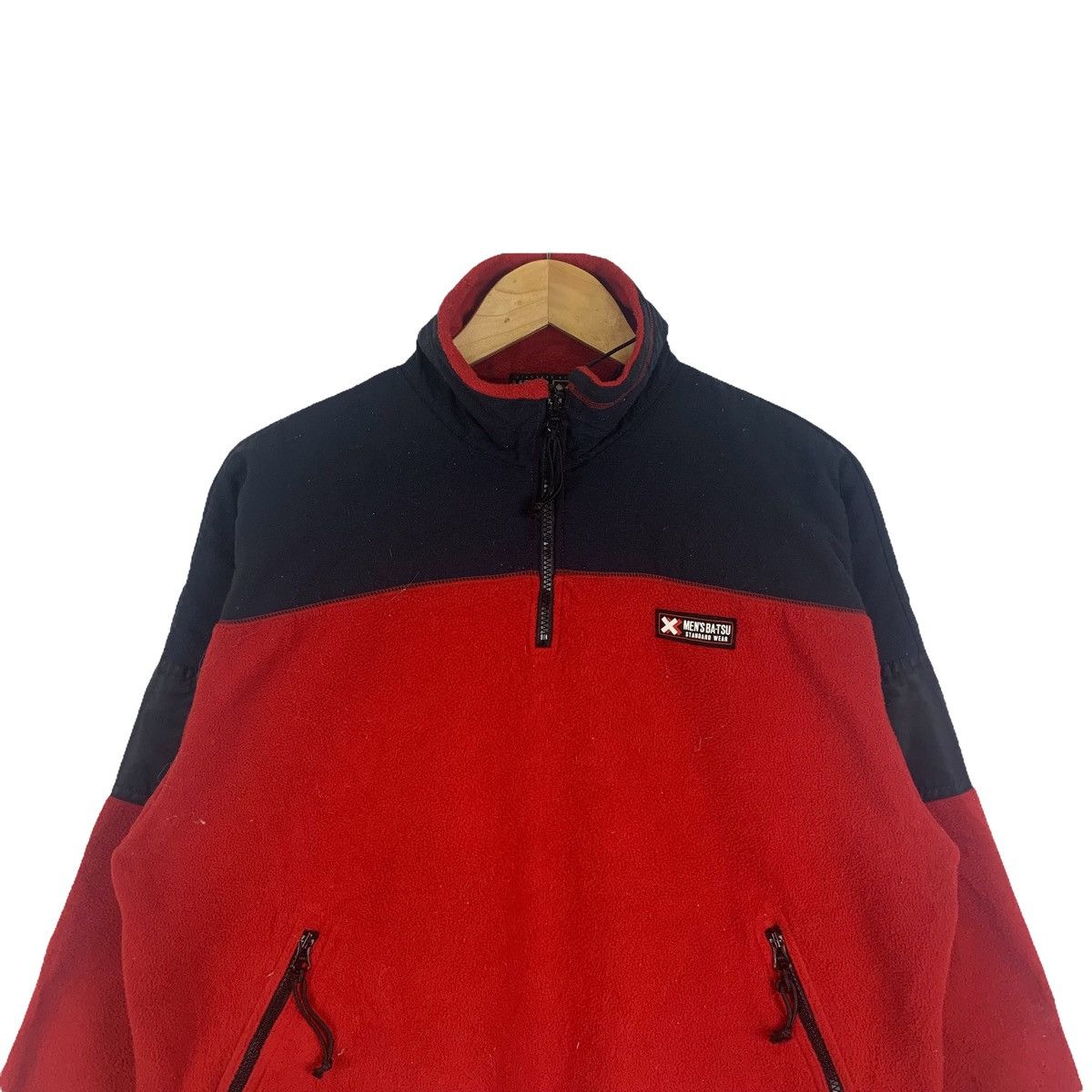 Japanese Brand MENS BA-TSU Japanese Brand Fleece Half Zipper Sweatshirt Size US L / EU 52-54 / 3 - 4 Thumbnail