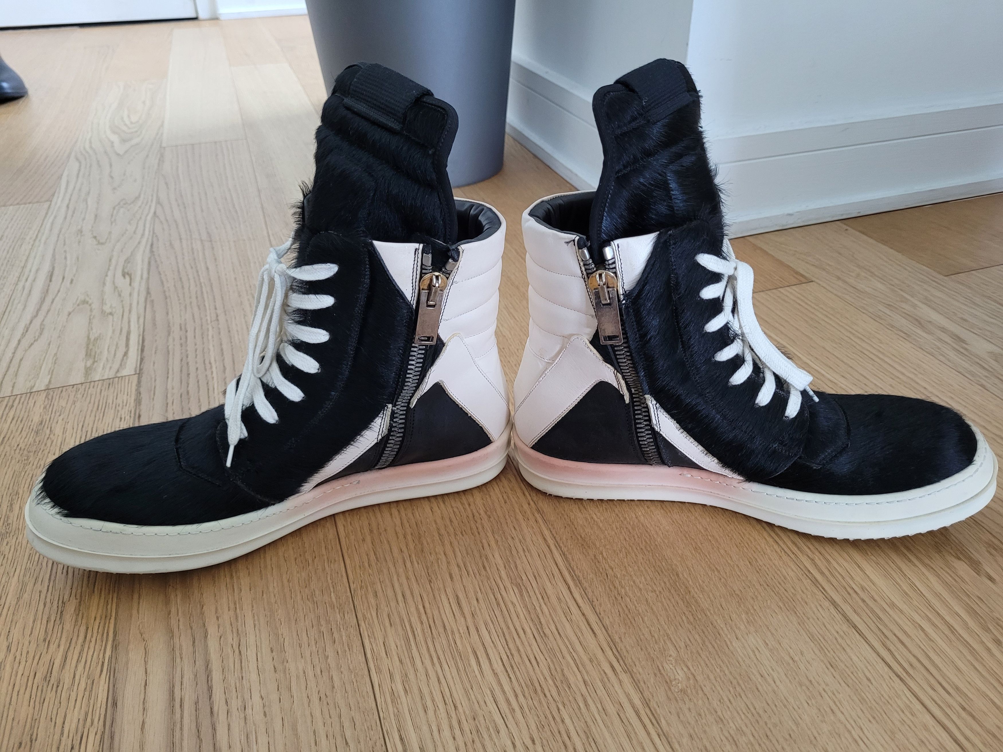 Rick Owens AW 13 Plinth Pony Hair Geobaskets Size US 9 / EU 42 - 3 Thumbnail