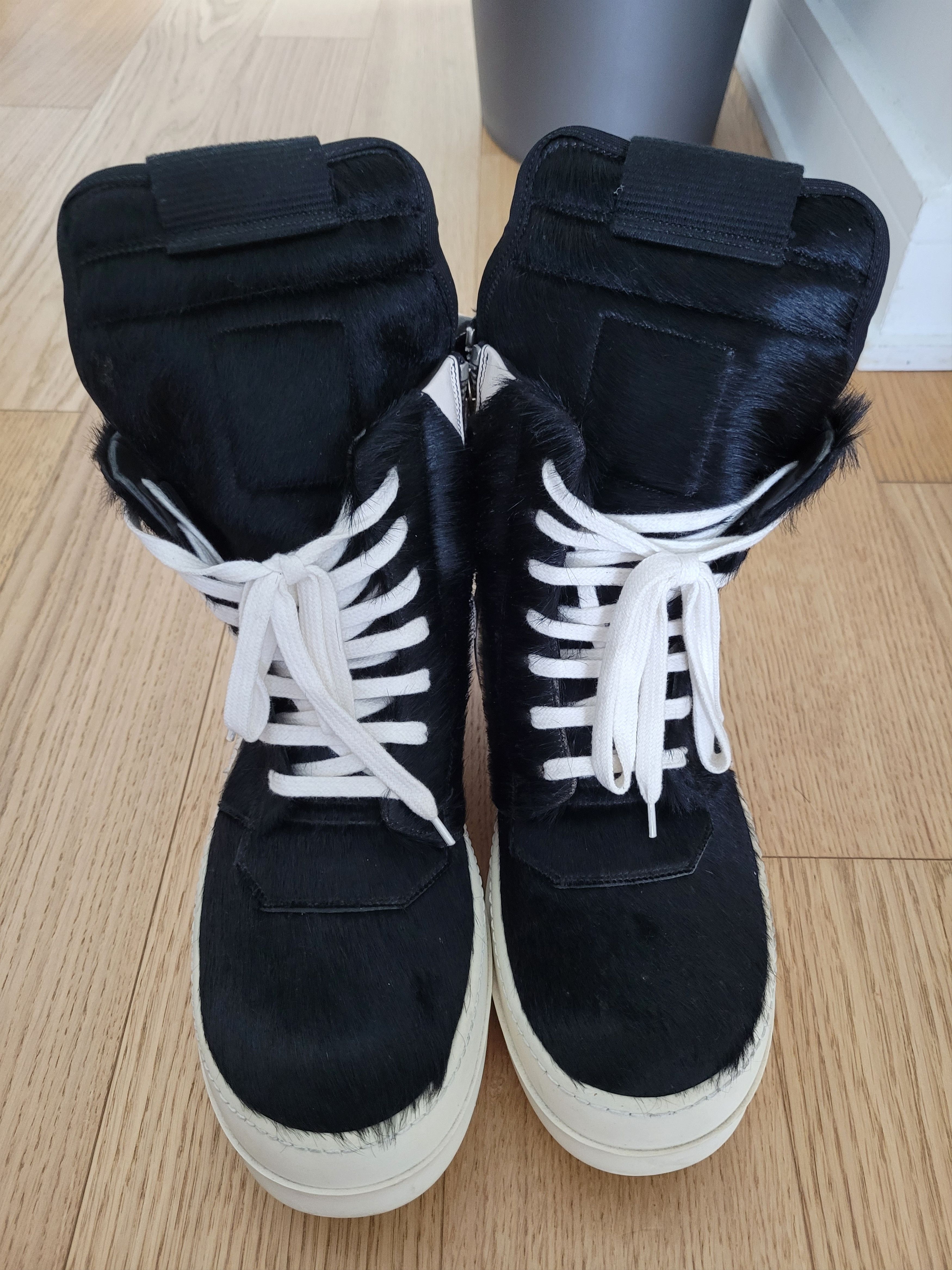 Rick Owens AW 13 Plinth Pony Hair Geobaskets Size US 9 / EU 42 - 2 Thumbnail