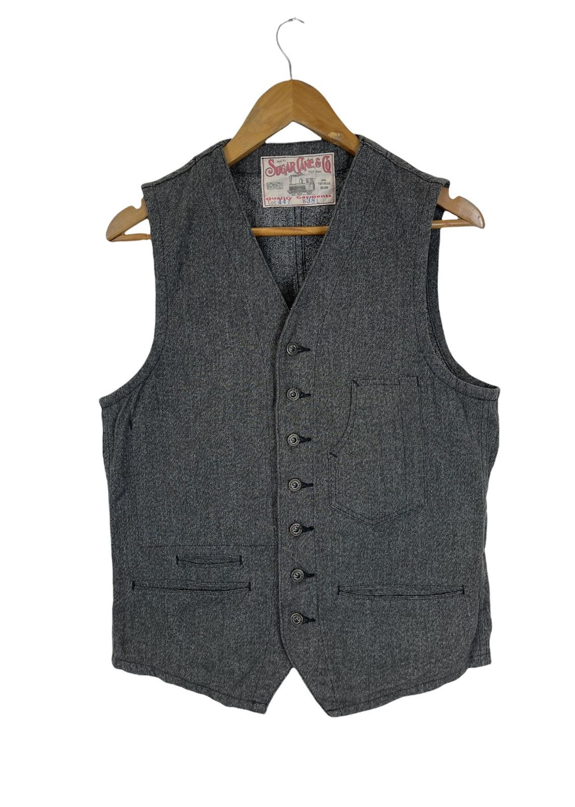 Sugar Cane 💰BINDING OFFER 💸 Vintage SUGAR CANE. Co Vest LOT441 Size US M / EU 48-50 / 2 - 1 Thumbnail