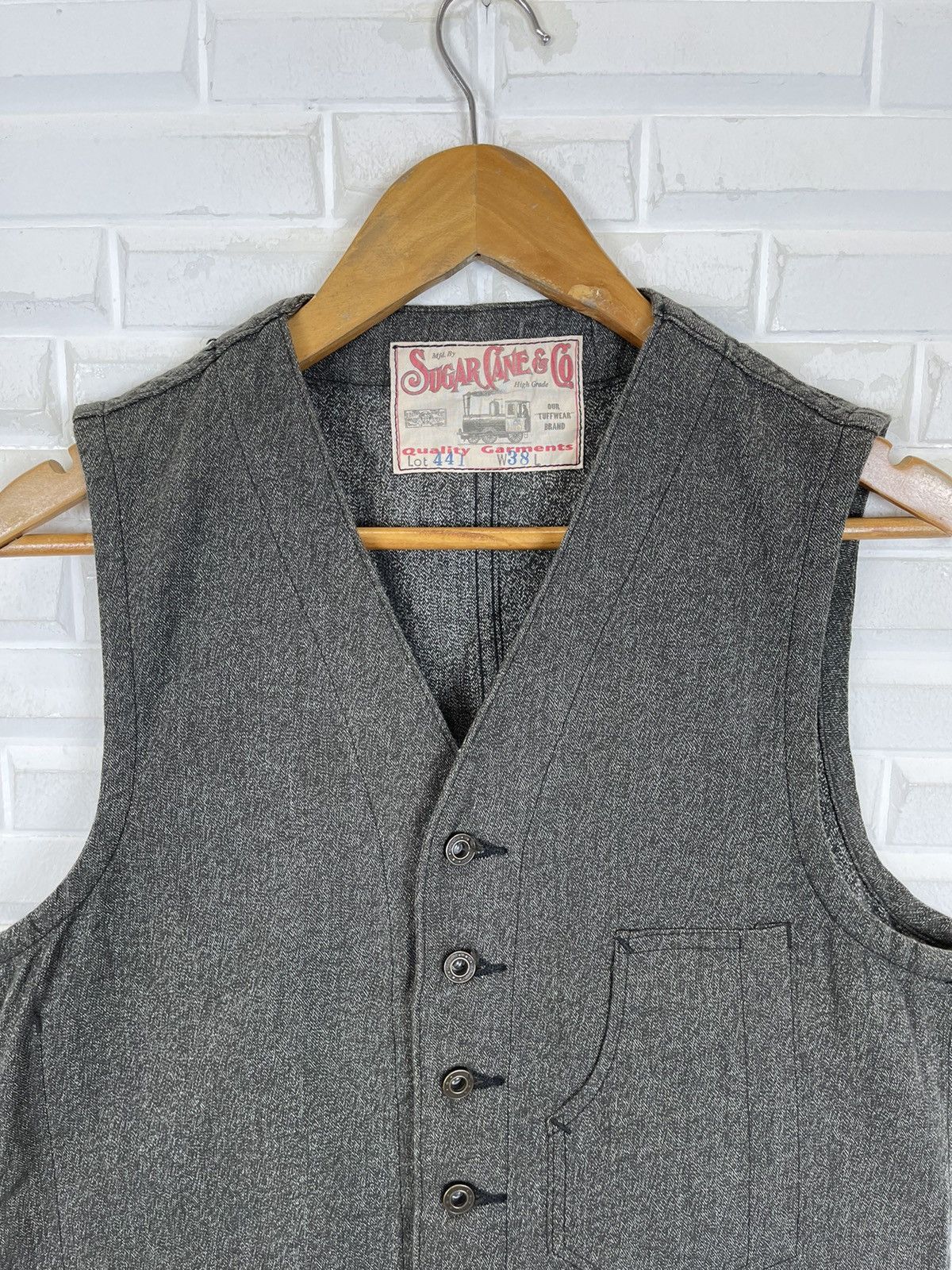 Sugar Cane 💰BINDING OFFER 💸 Vintage SUGAR CANE. Co Vest LOT441 Size US M / EU 48-50 / 2 - 2 Thumbnail