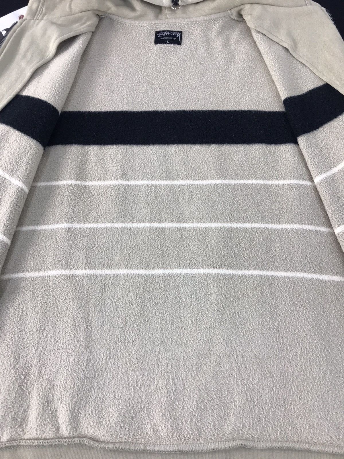 Stussy × Vintage Vintage Sweater Stussy Design Striped Hoodie Style Size US L / EU 52-54 / 3 - 6 Thumbnail