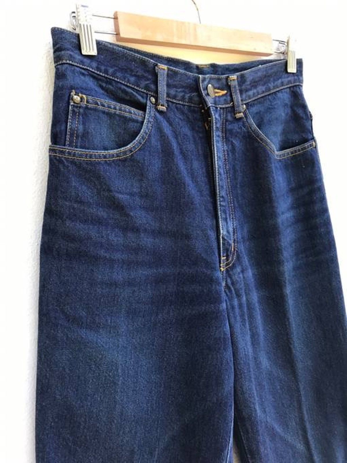 Yves Saint Laurent Vintage Retro Style Yves Saint Laurent Logo Denim Pants Size US 28 / EU 44 - 6 Thumbnail