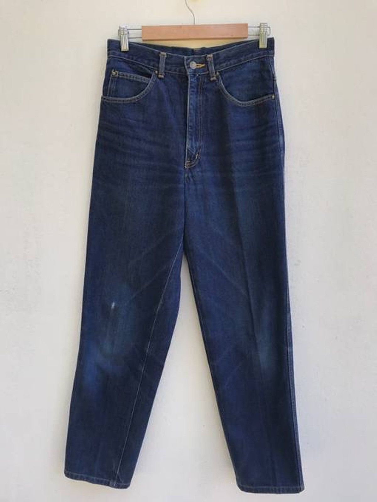 Yves Saint Laurent Vintage Retro Style Yves Saint Laurent Logo Denim Pants Size US 28 / EU 44 - 3 Thumbnail