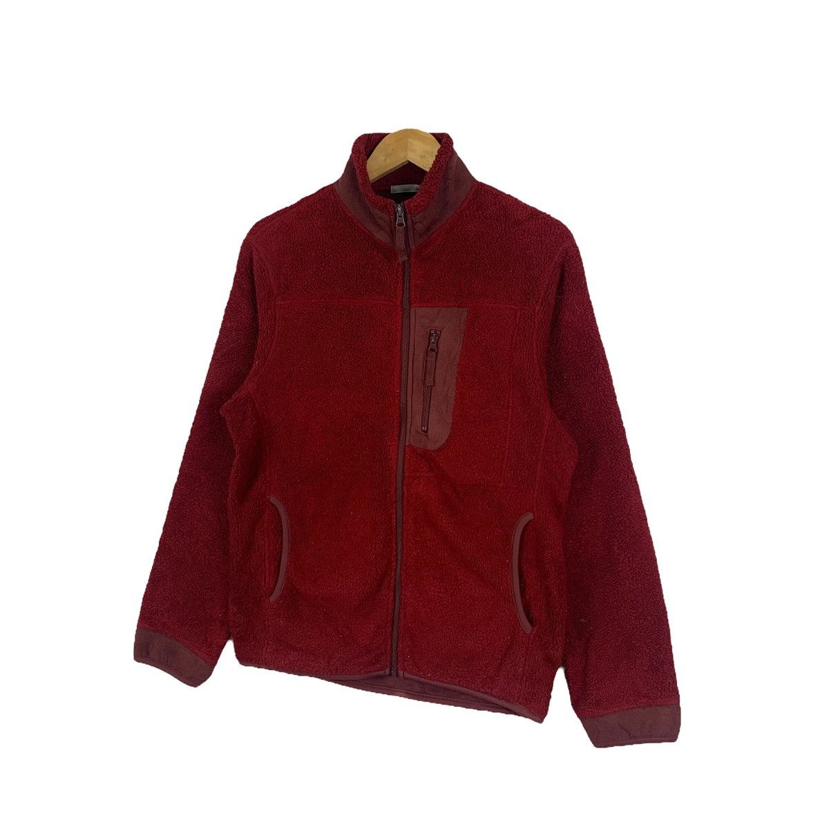 Japanese Brand × Uniqlo UNIQLO Japanese Brand Deep Pile Fleece Zipper Sweater Jacket Size US M / EU 48-50 / 2 - 4 Thumbnail