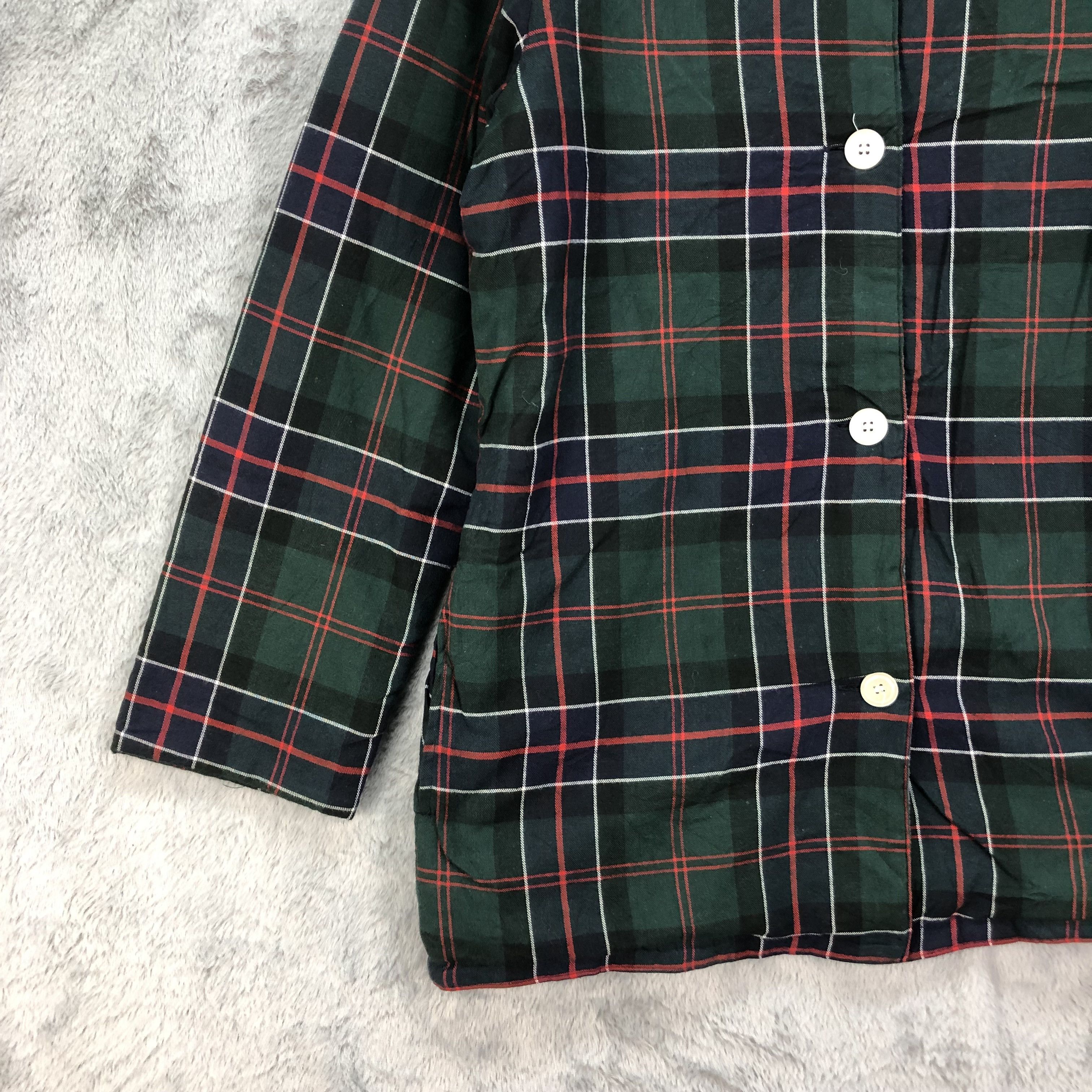 Tsumori Chisato Tsumori Chisato Fleece Lined Plaid Shirt Jacket #4716-165 Size M / US 6-8 / IT 42-44 - 4 Thumbnail