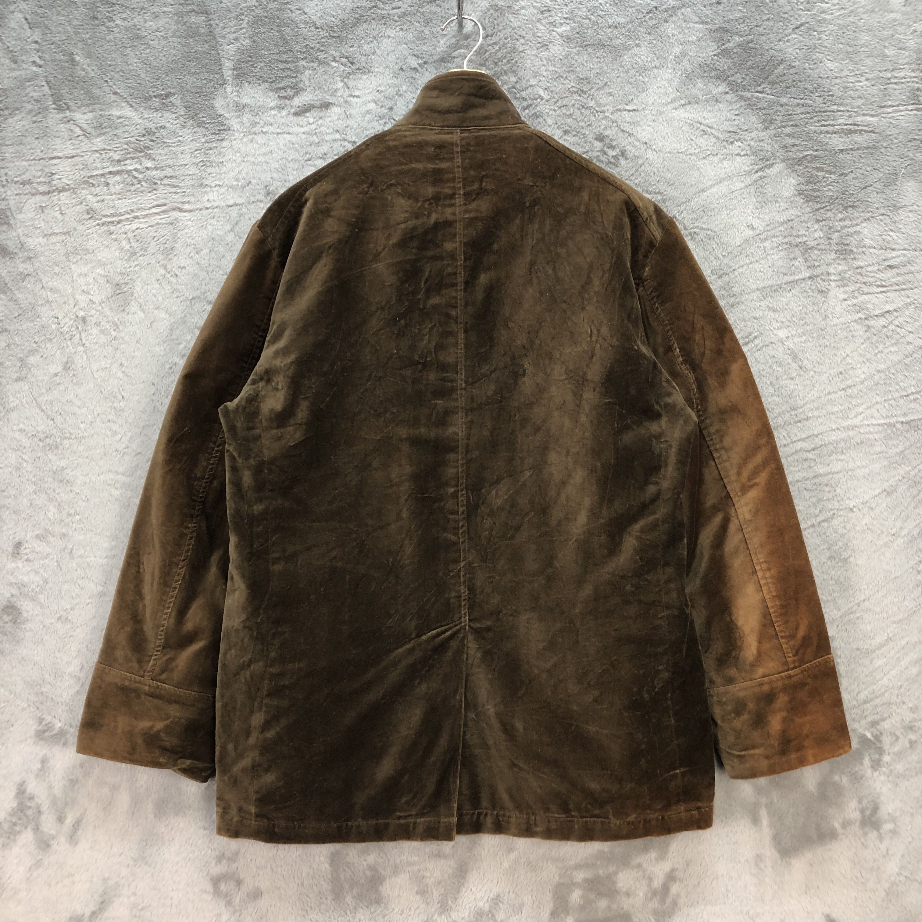 Japanese Brand VINTAGE KANSAI JEANS VELVET JACKET / CHORE JACKET #6593-75 Size US L / EU 52-54 / 3 - 13 Thumbnail