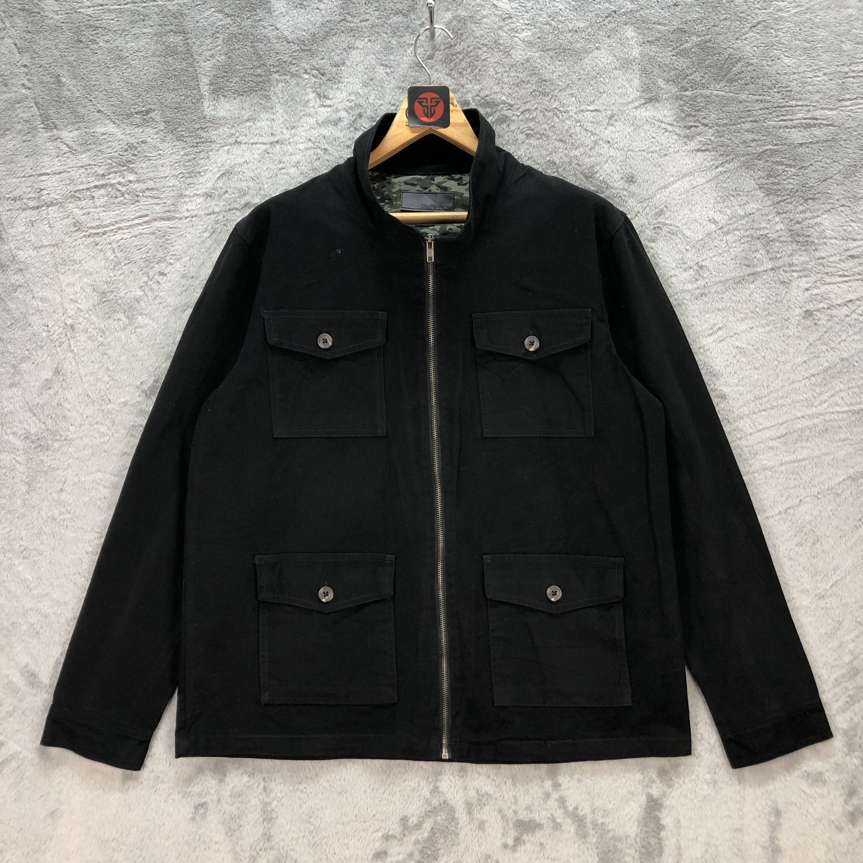 Japanese Brand CRAFT + FLOW CHORE JACKET #6583-75 Size US M / EU 48-50 / 2 - 1 Thumbnail