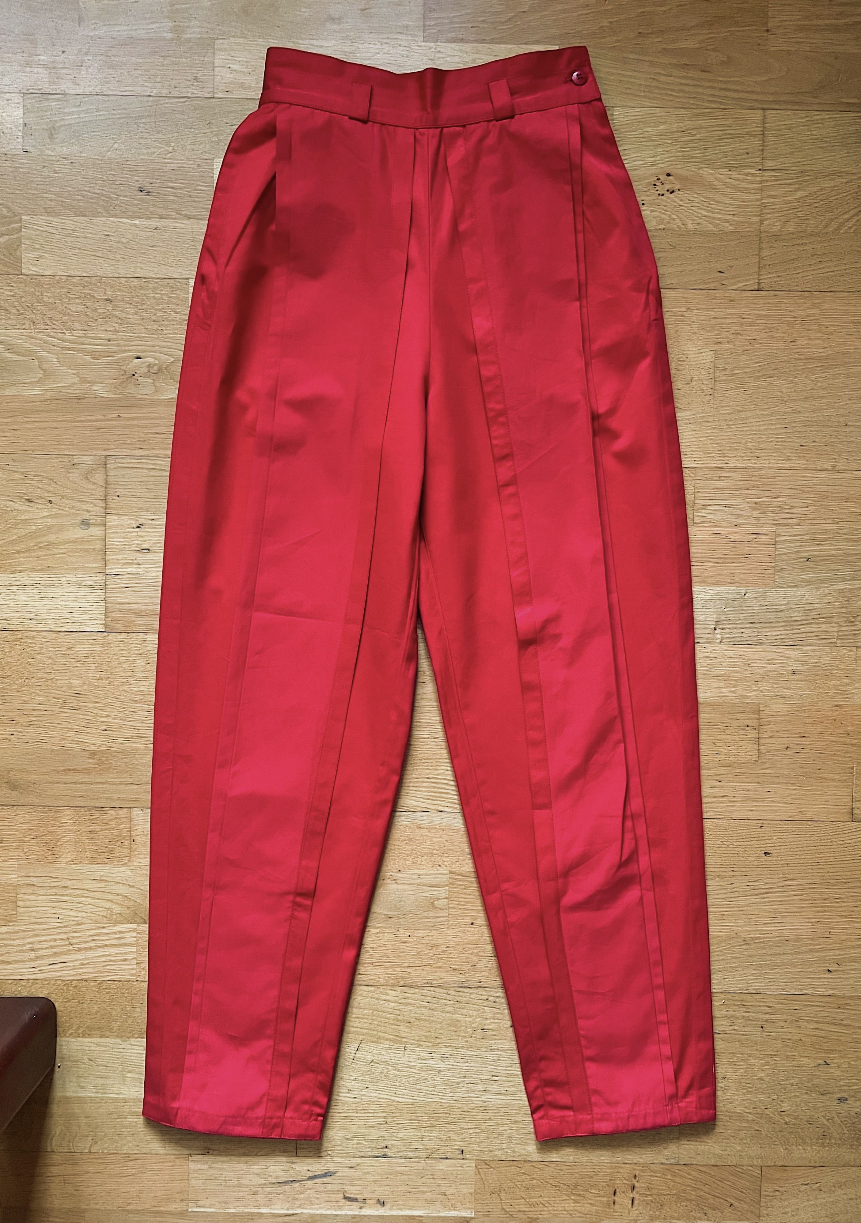 Versace 90s Gianni Versace Pleated Baggy Cotton Pants Trousers Size 27" / US 4 / IT 40 - 8 Thumbnail