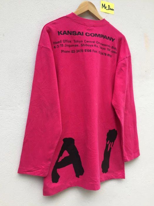 Kansai Yamamoto Vintage90s KANSAI YAMAMOTO Sweater Spellout Logo Sweatshirt Size US L / EU 52-54 / 3 - 10 Thumbnail