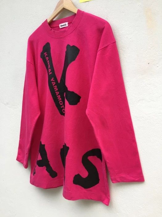 Kansai Yamamoto Vintage90s KANSAI YAMAMOTO Sweater Spellout Logo Sweatshirt Size US L / EU 52-54 / 3 - 3 Thumbnail