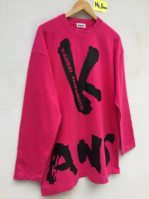 Kansai Yamamoto Vintage90s KANSAI YAMAMOTO Sweater Spellout Logo Sweatshirt Size US L / EU 52-54 / 3 - 2 Thumbnail