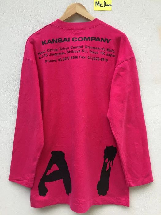 Kansai Yamamoto Vintage90s KANSAI YAMAMOTO Sweater Spellout Logo Sweatshirt Size US L / EU 52-54 / 3 - 9 Thumbnail