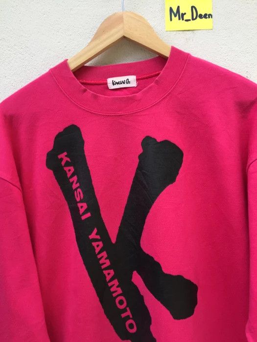 Kansai Yamamoto Vintage90s KANSAI YAMAMOTO Sweater Spellout Logo Sweatshirt Size US L / EU 52-54 / 3 - 5 Thumbnail