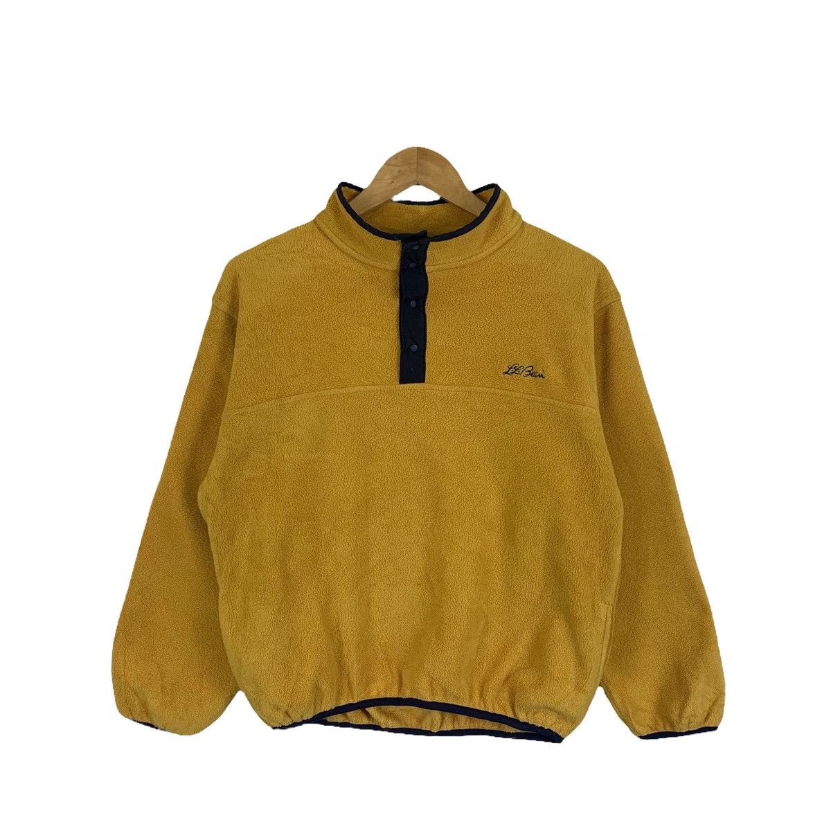 L.L. Bean × Vintage Vintage L.L. BEAN Outdoor Fleece Half Button Sweatshirt Size US M / EU 48-50 / 2 - 1 Thumbnail