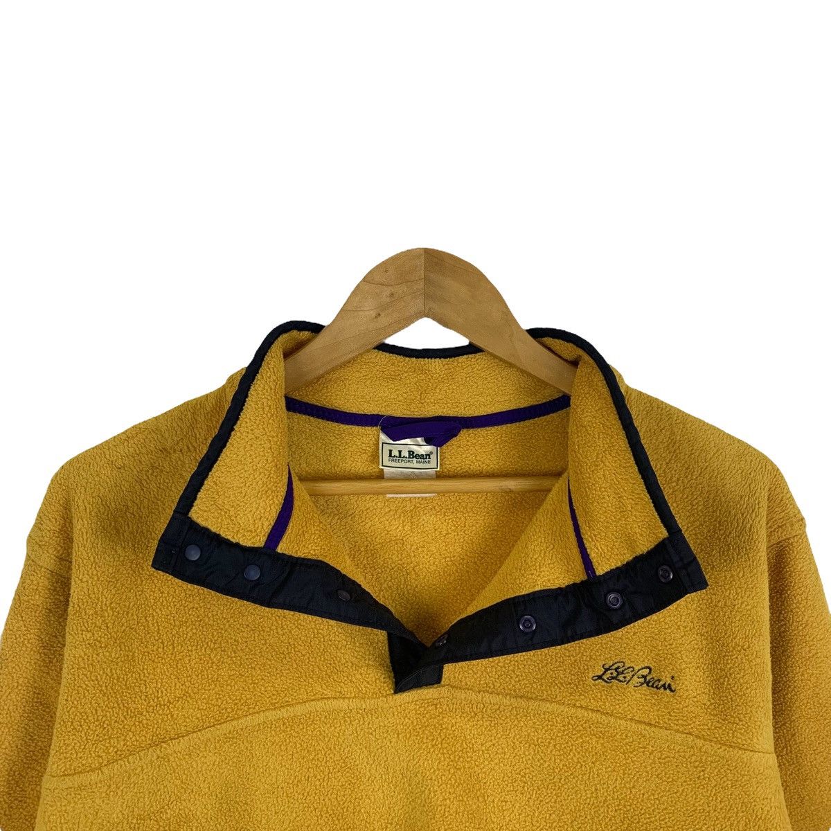 L.L. Bean × Vintage Vintage L.L. BEAN Outdoor Fleece Half Button Sweatshirt Size US M / EU 48-50 / 2 - 5 Thumbnail