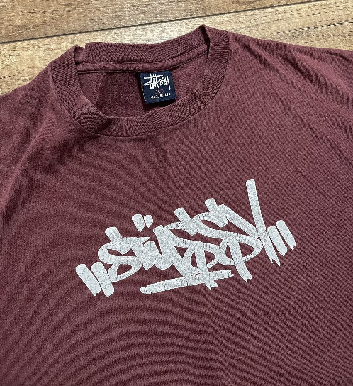 Stussy Rare Vintage Stussy Made in USA T Shirt Size US L / EU 52-54 / 3 - 4 Thumbnail