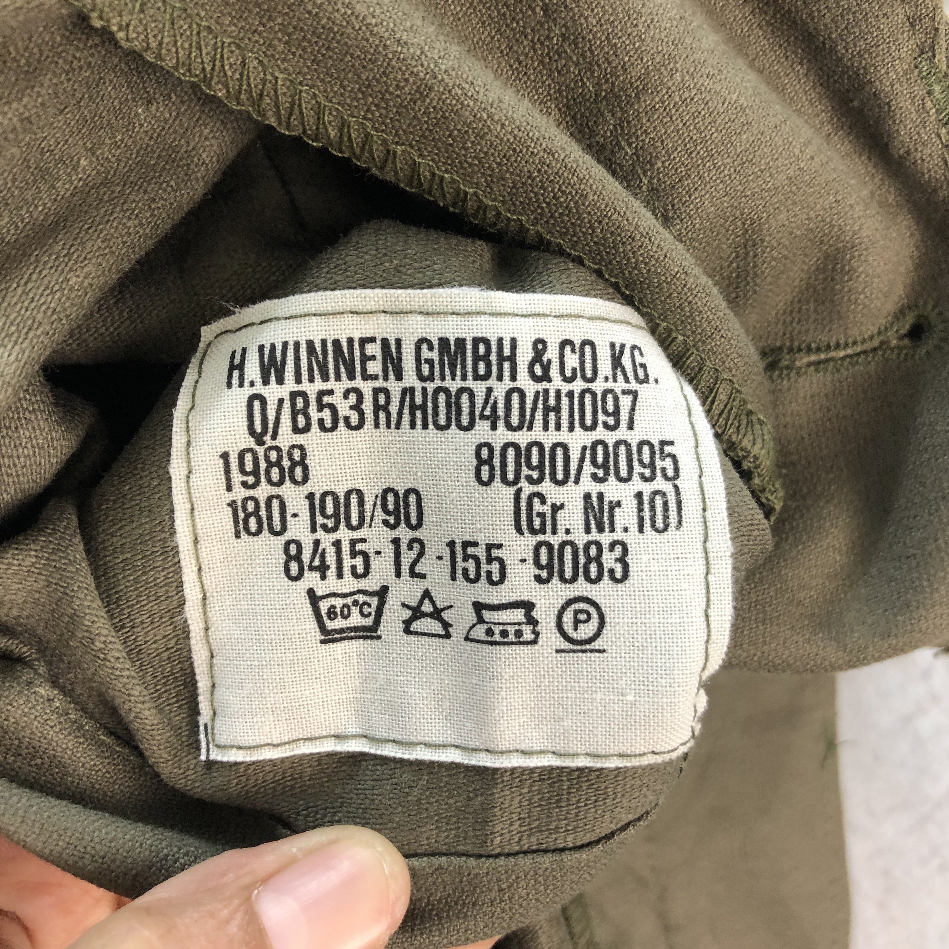 Vintage H.WINNEN GMBH & CO GERMANY FIELD JACKET #6512-70 Size US M / EU 48-50 / 2 - 9 Thumbnail