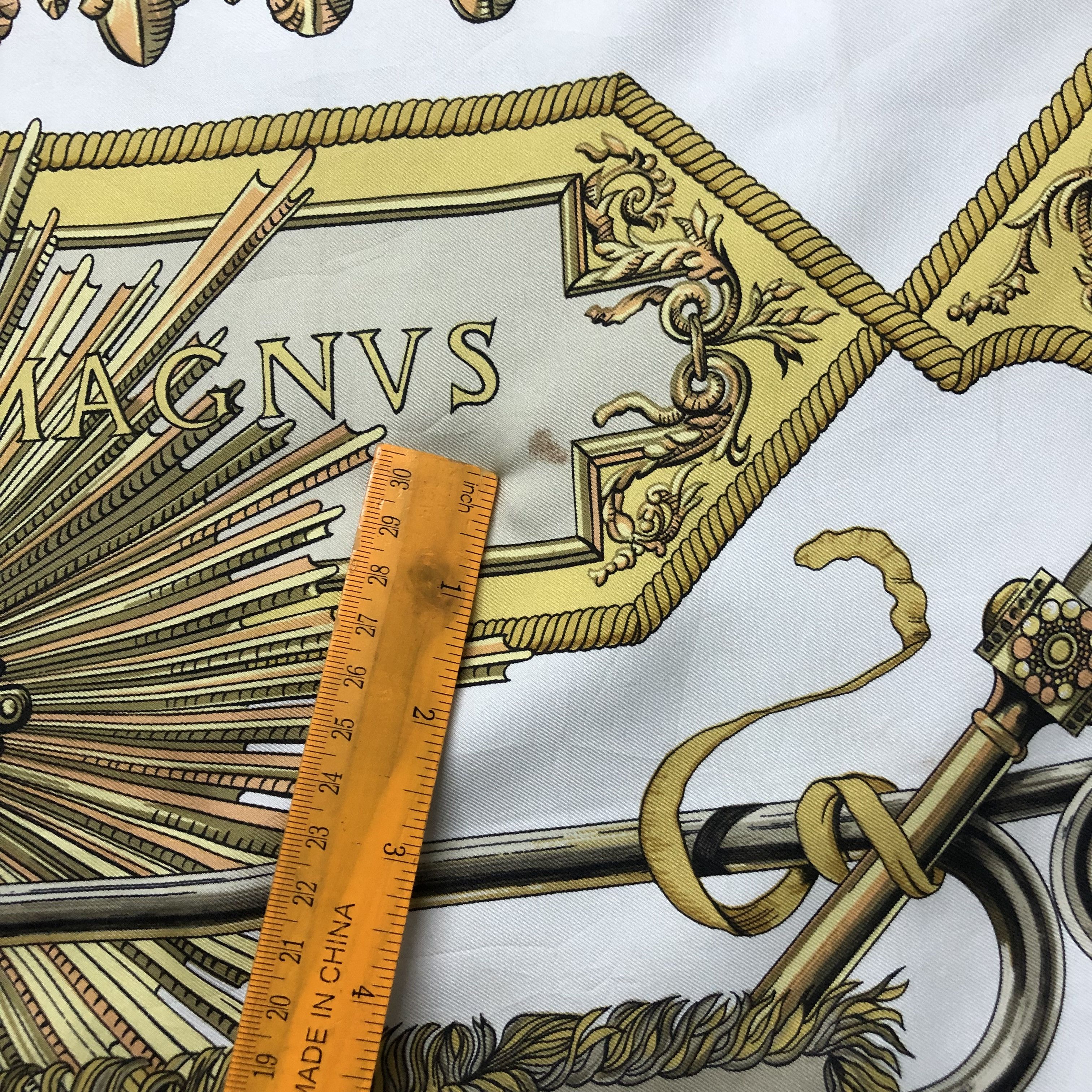Hermes Hermes carre 90 LVDOVICVS MAGNVS Silk Scarf #203-H Size ONE SIZE - 11 Thumbnail