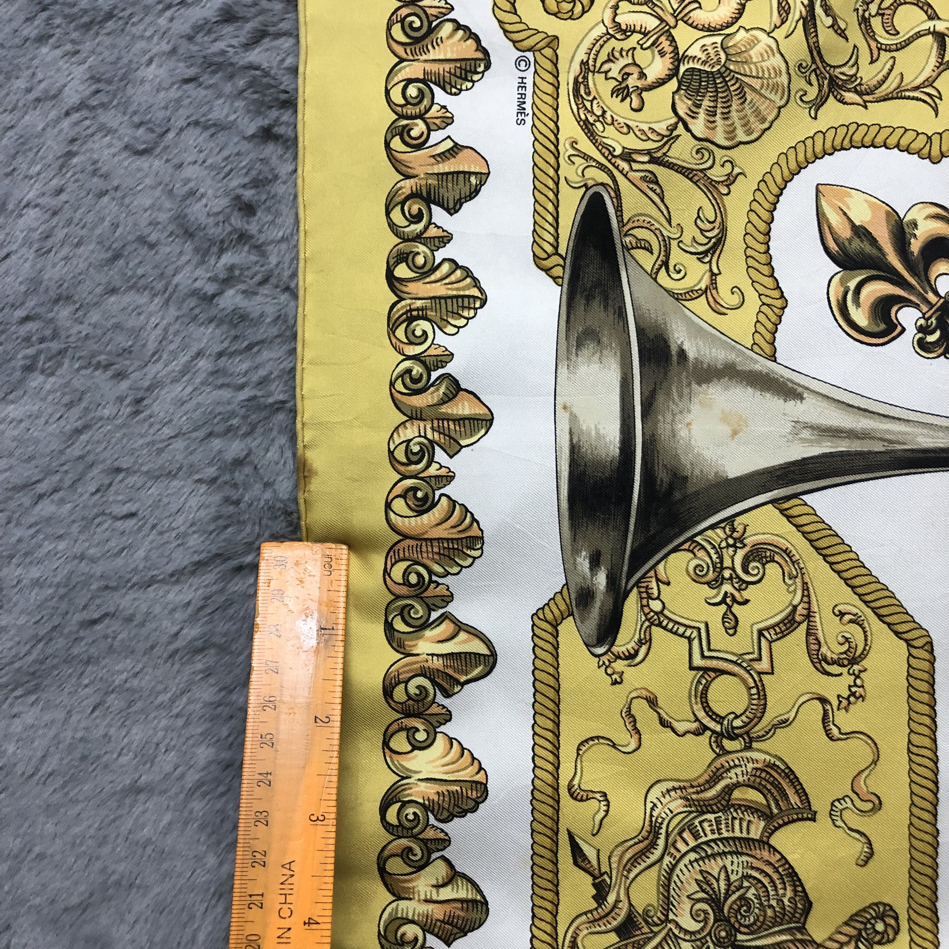 Hermes Hermes carre 90 LVDOVICVS MAGNVS Silk Scarf #203-H Size ONE SIZE - 14 Thumbnail