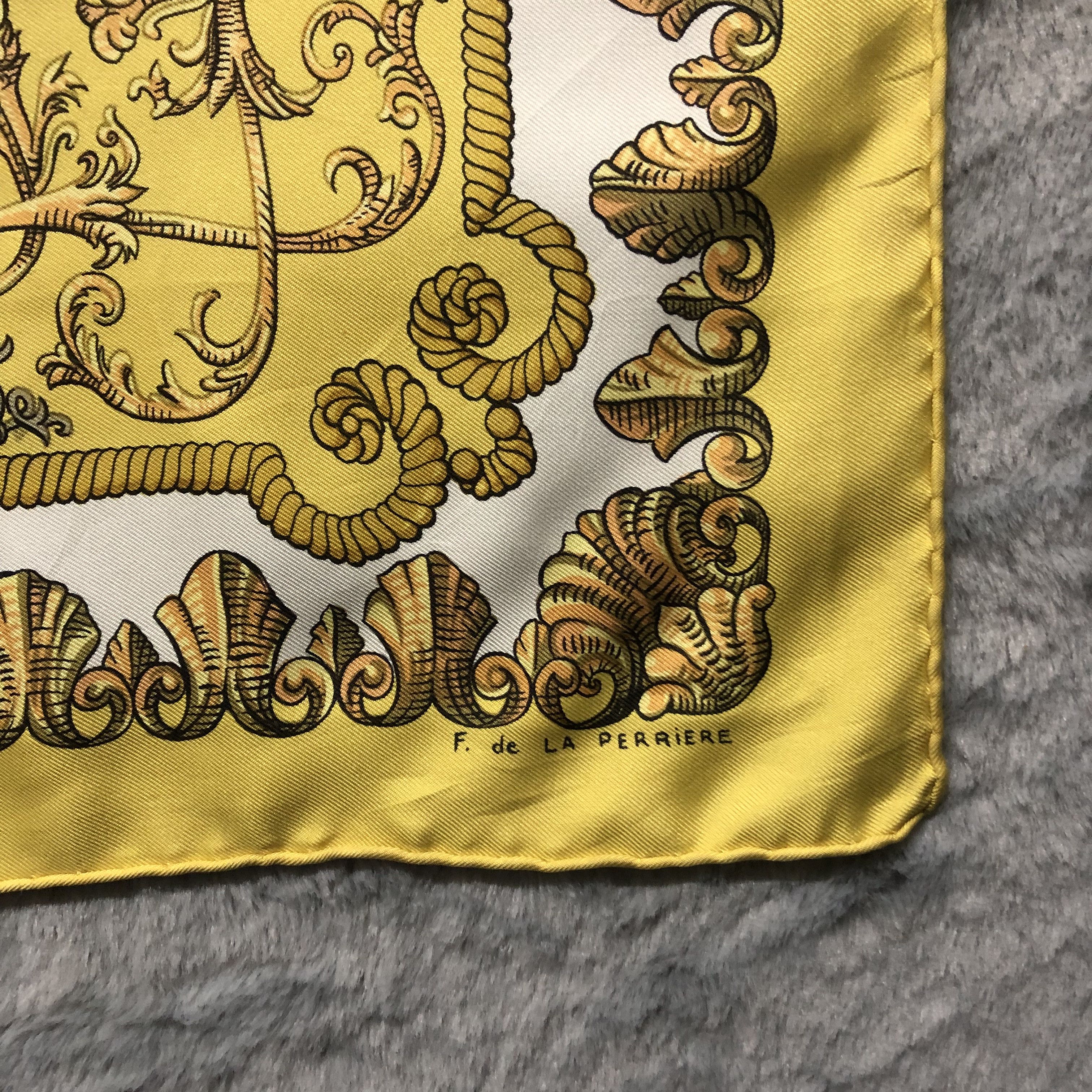 Hermes Hermes carre 90 LVDOVICVS MAGNVS Silk Scarf #203-H Size ONE SIZE - 10 Thumbnail