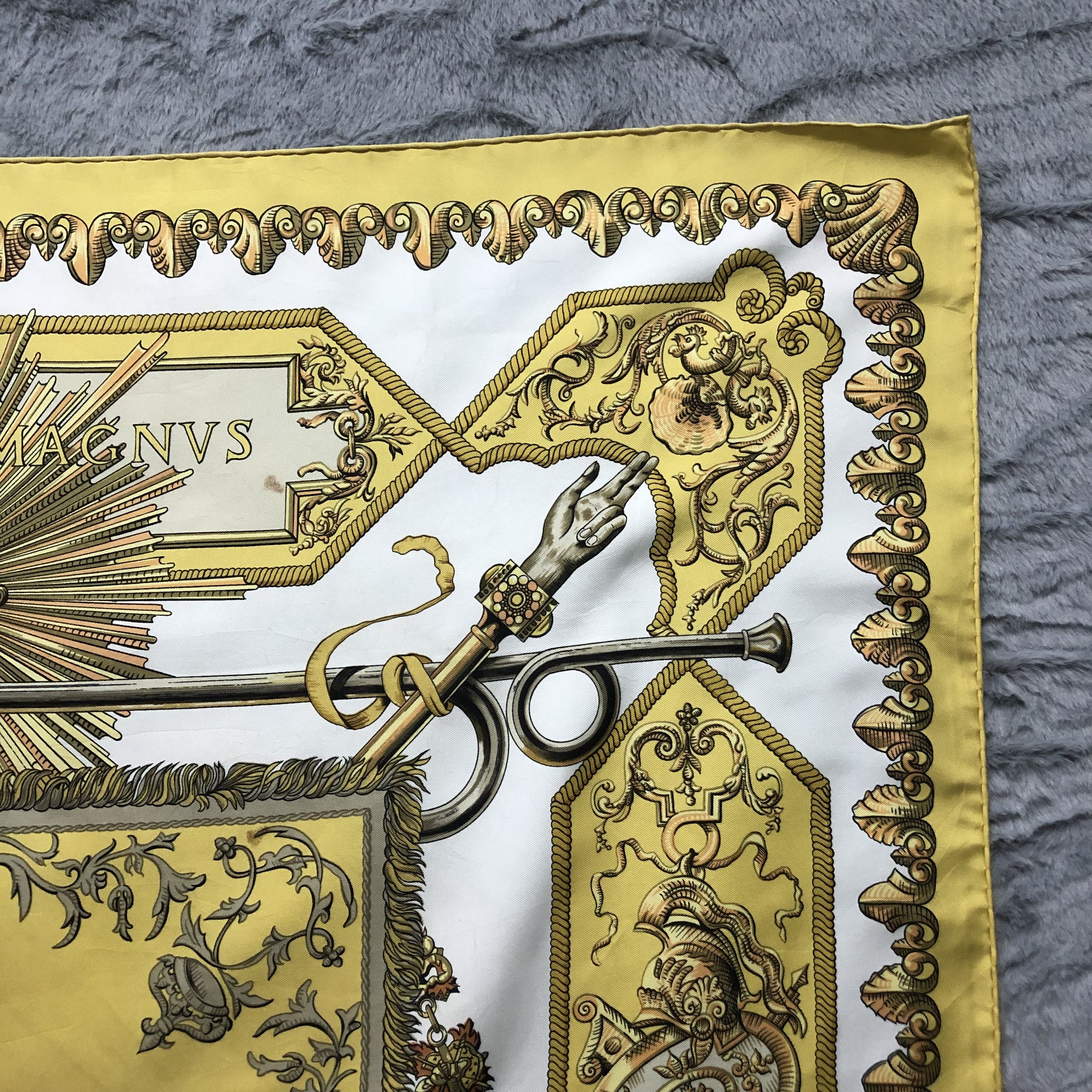 Hermes Hermes carre 90 LVDOVICVS MAGNVS Silk Scarf #203-H Size ONE SIZE - 7 Thumbnail