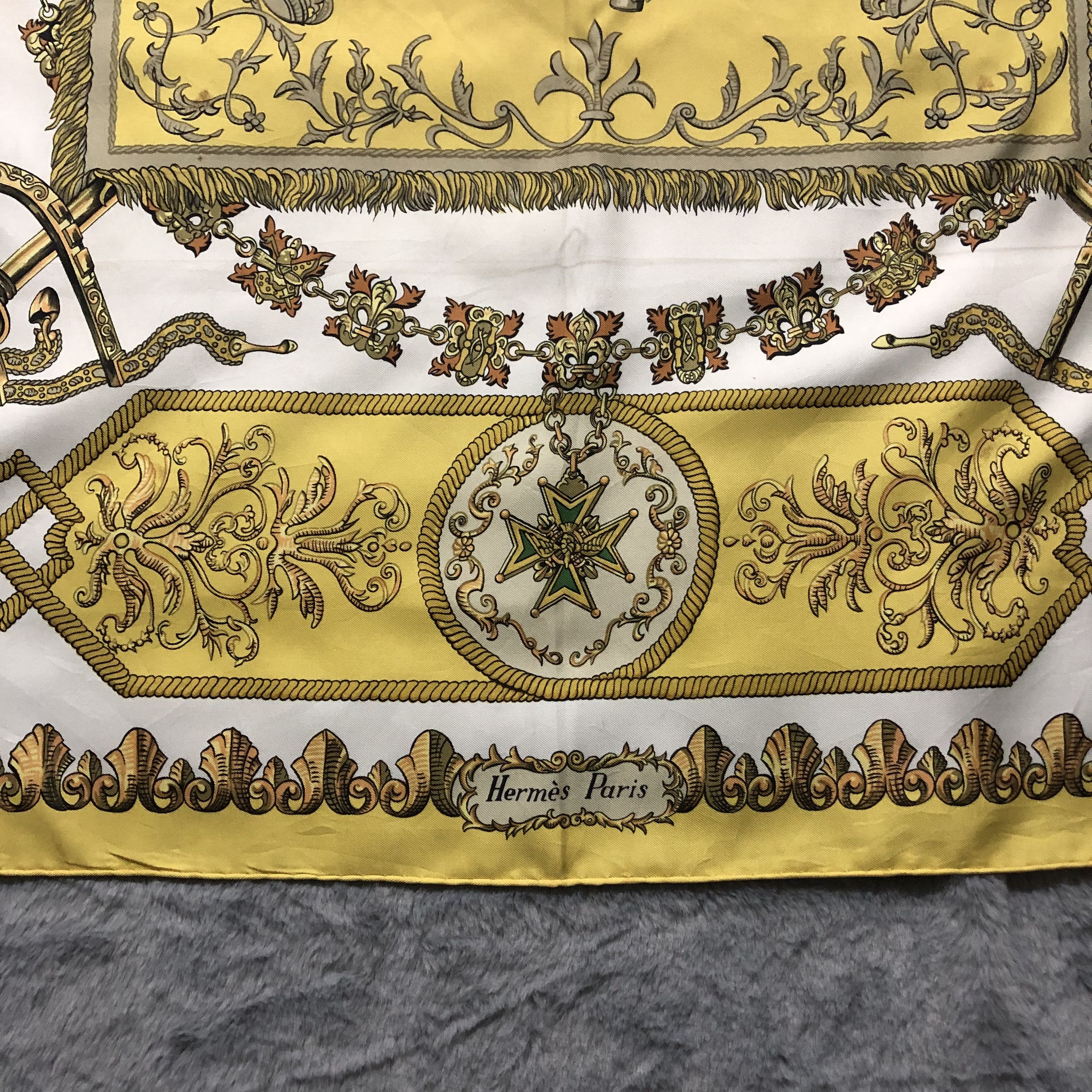 Hermes Hermes carre 90 LVDOVICVS MAGNVS Silk Scarf #203-H Size ONE SIZE - 9 Thumbnail