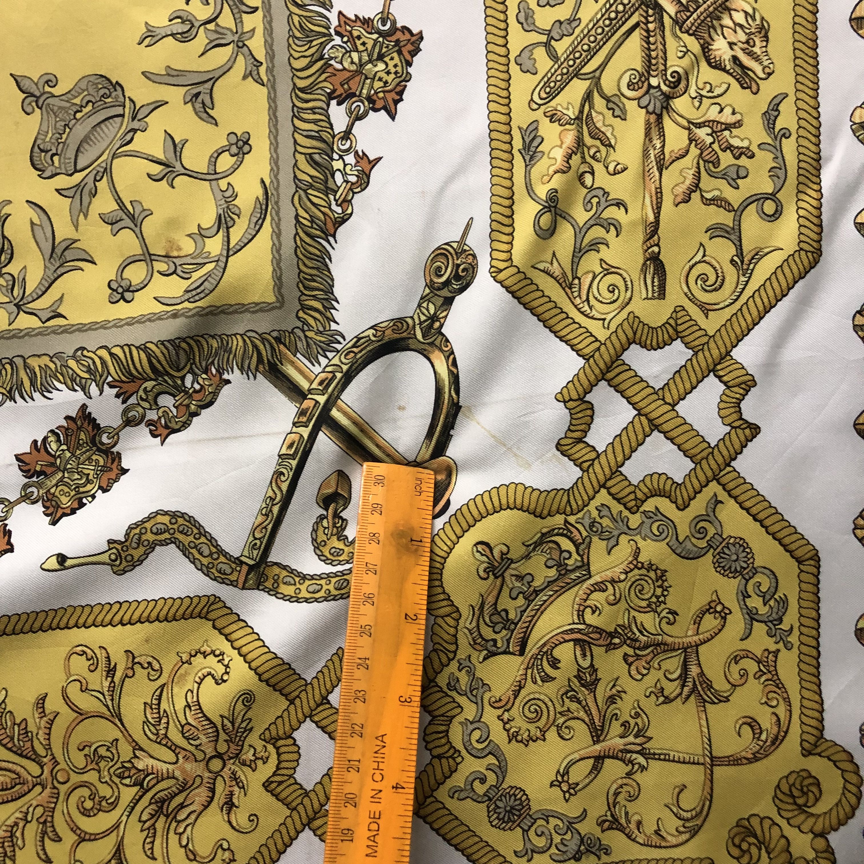 Hermes Hermes carre 90 LVDOVICVS MAGNVS Silk Scarf #203-H Size ONE SIZE - 13 Thumbnail