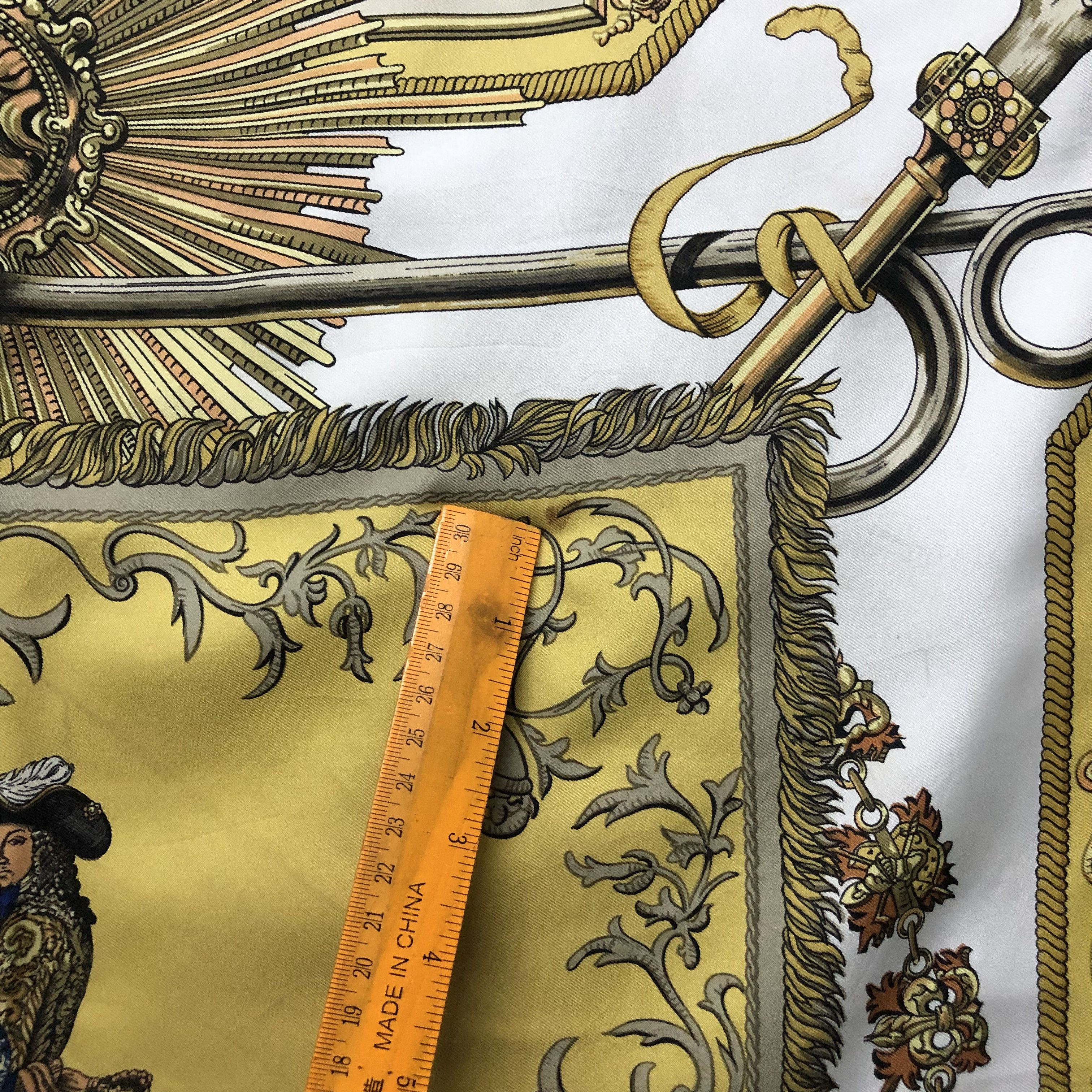 Hermes Hermes carre 90 LVDOVICVS MAGNVS Silk Scarf #203-H Size ONE SIZE - 12 Thumbnail