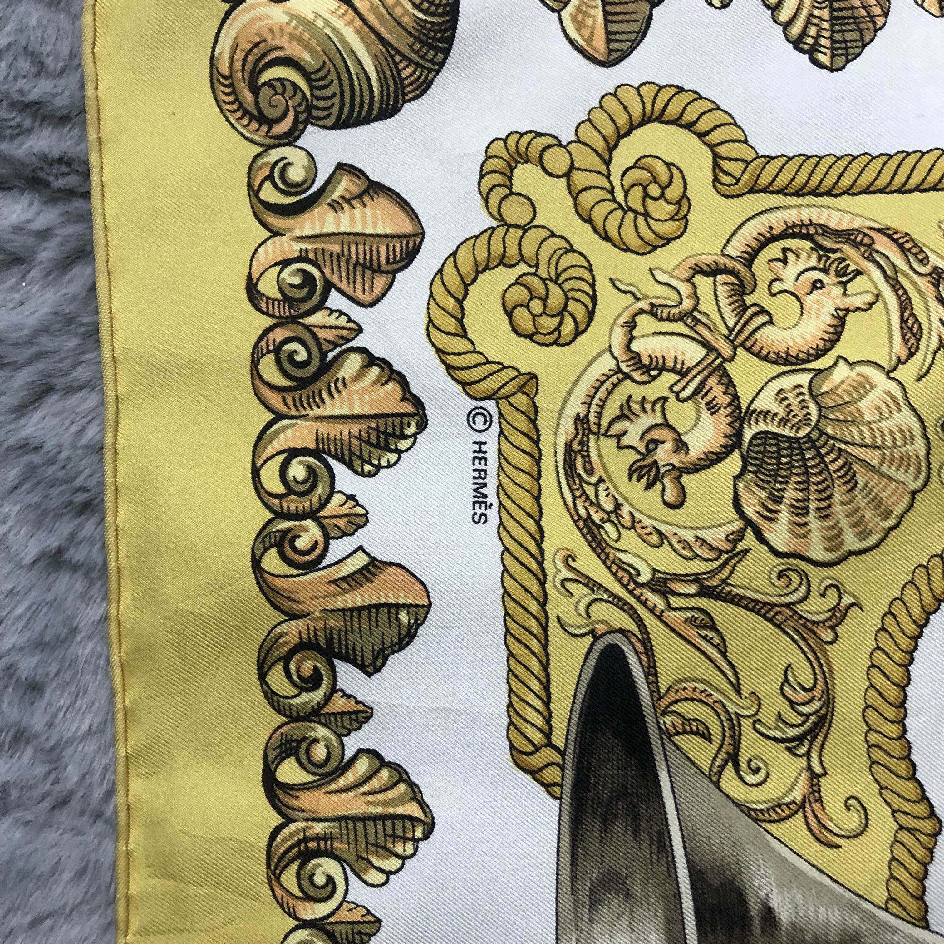 Hermes Hermes carre 90 LVDOVICVS MAGNVS Silk Scarf #203-H Size ONE SIZE - 5 Thumbnail