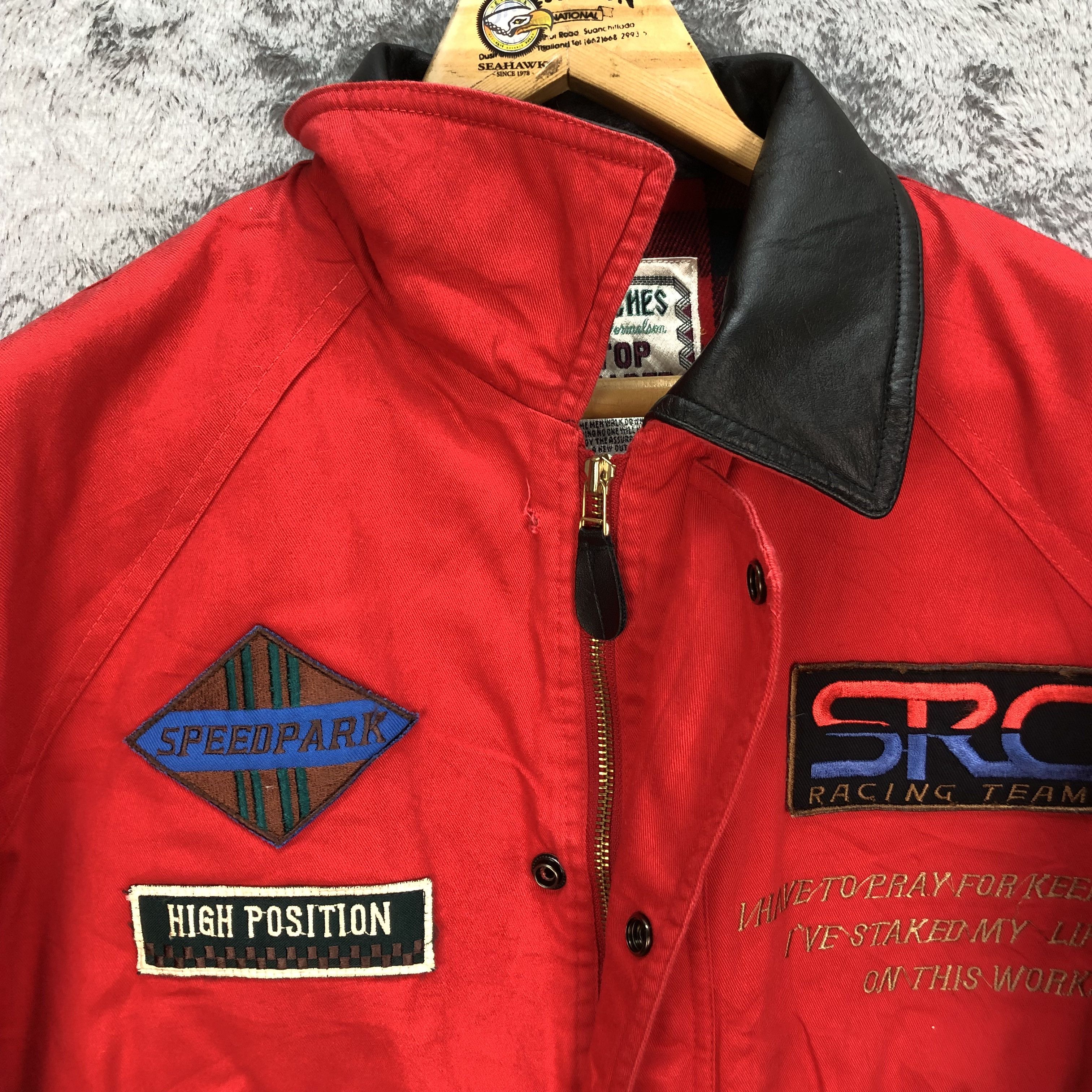 Sports Specialties SRC RACING TEAM RED BOMBER JACKET #5481-192 Size US L / EU 52-54 / 3 - 12 Thumbnail