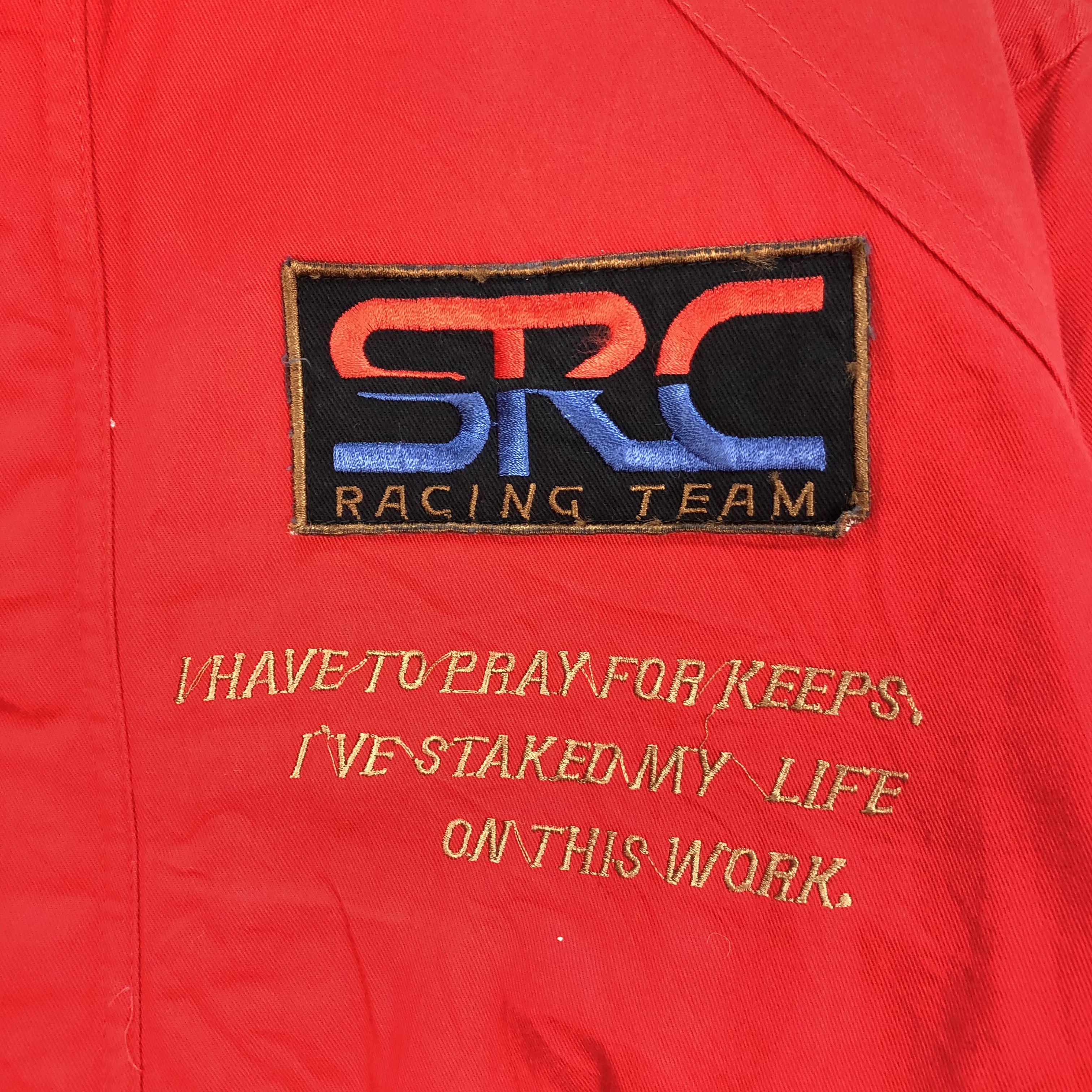 Sports Specialties SRC RACING TEAM RED BOMBER JACKET #5481-192 Size US L / EU 52-54 / 3 - 4 Thumbnail