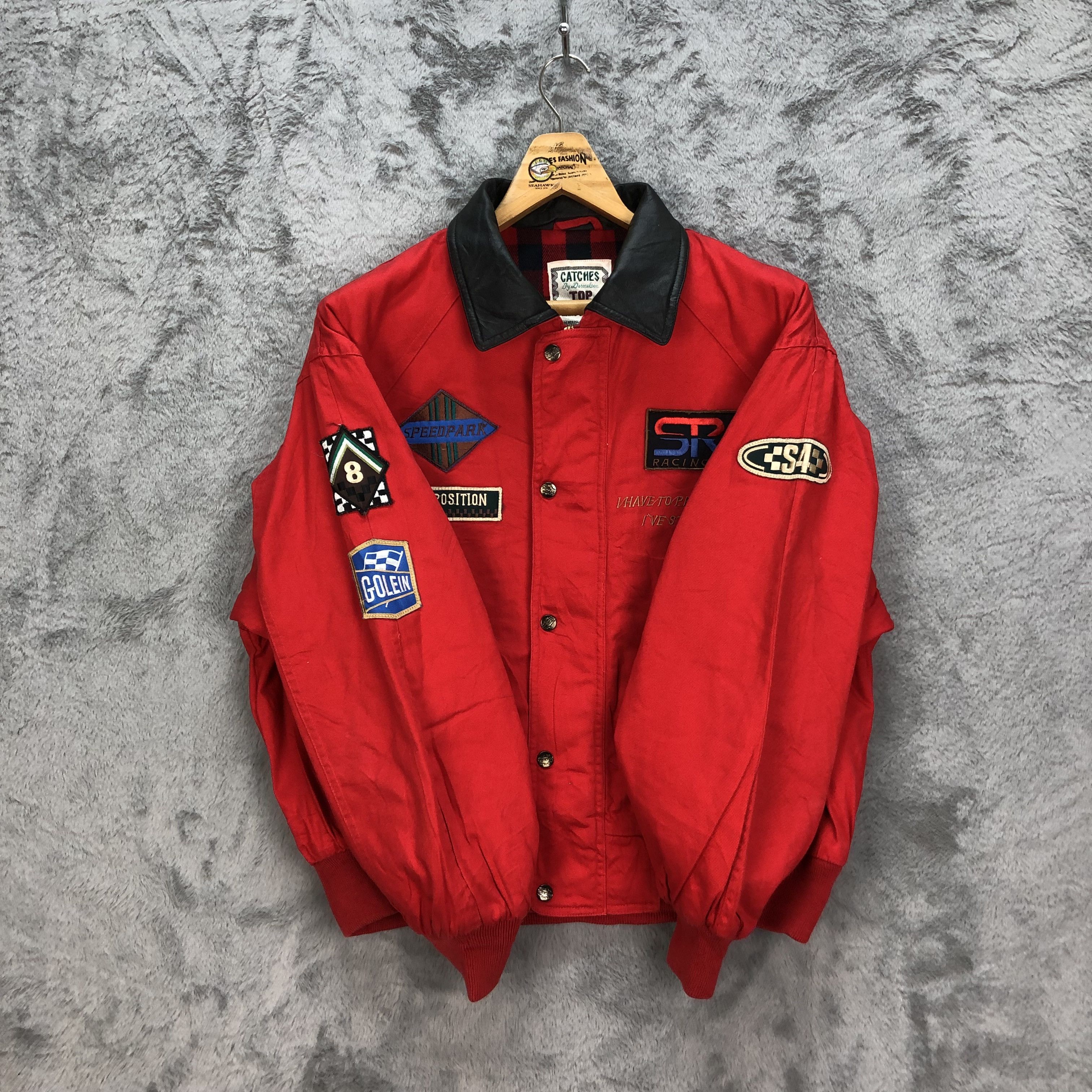 Sports Specialties SRC RACING TEAM RED BOMBER JACKET #5481-192 Size US L / EU 52-54 / 3 - 8 Thumbnail