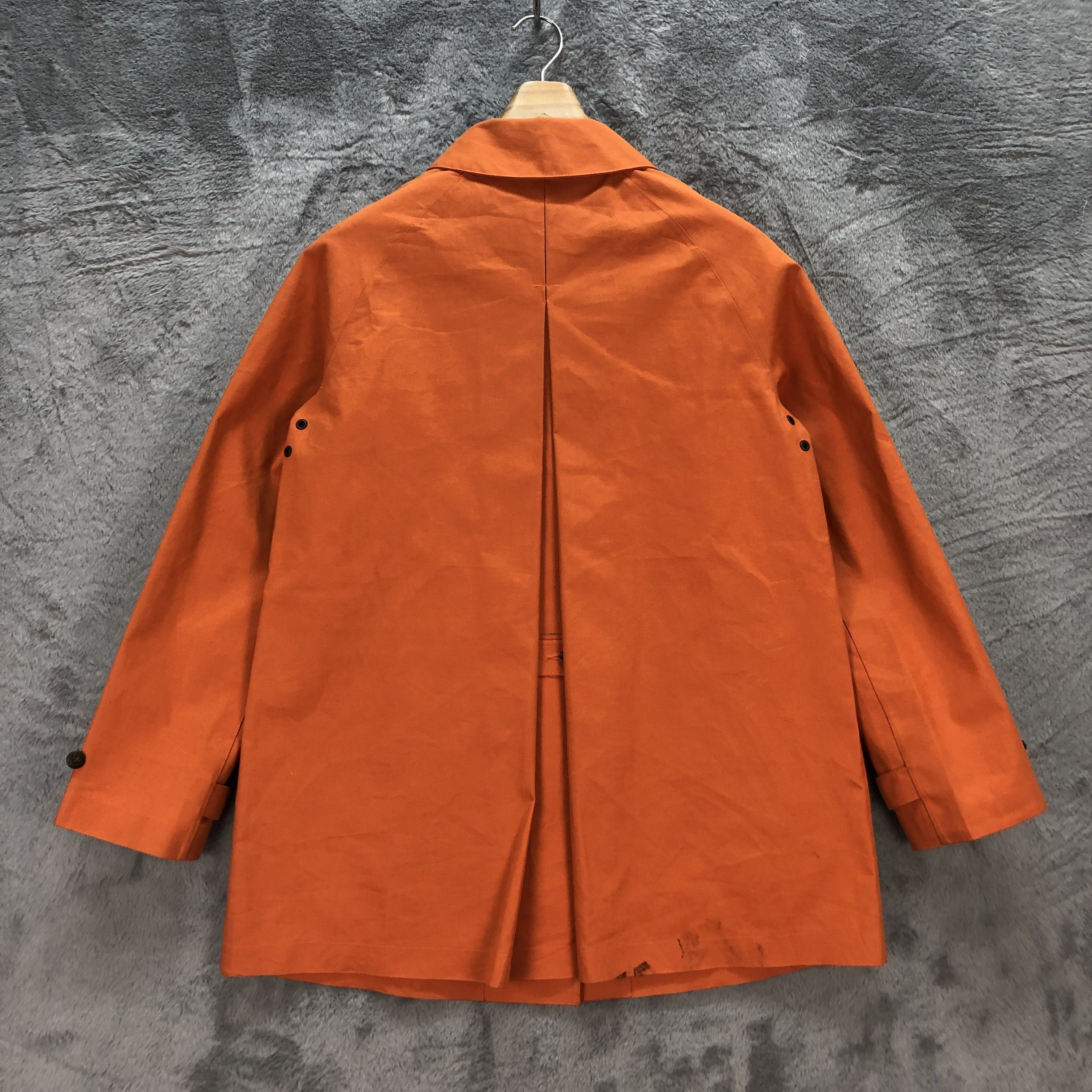 Mackintosh MACKINTOSH COTTON RUBBER PROOFED ORANGE COAT #6589-75 Size S / US 4 / IT 40 - 16 Thumbnail