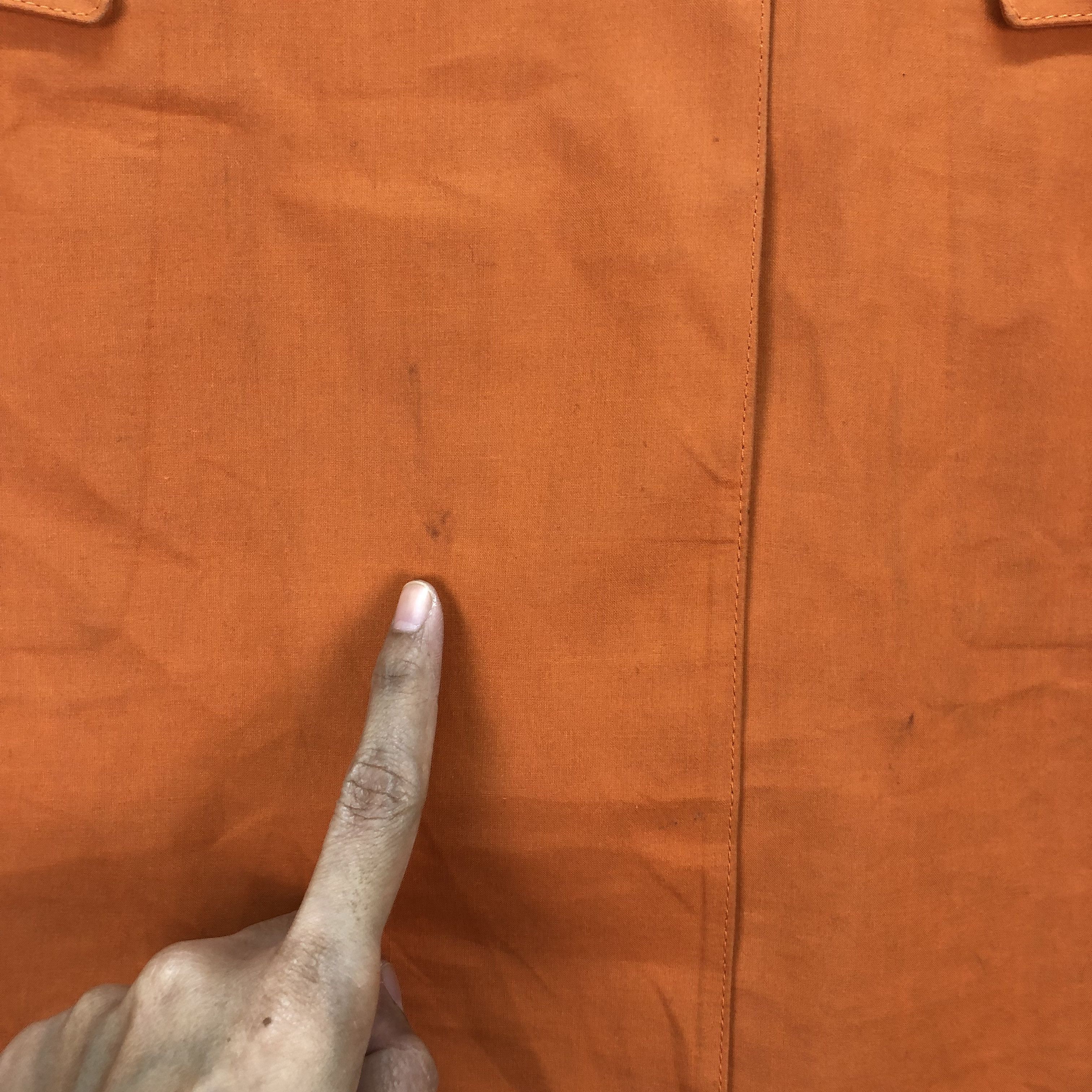 Mackintosh MACKINTOSH COTTON RUBBER PROOFED ORANGE COAT #6589-75 Size S / US 4 / IT 40 - 4 Thumbnail