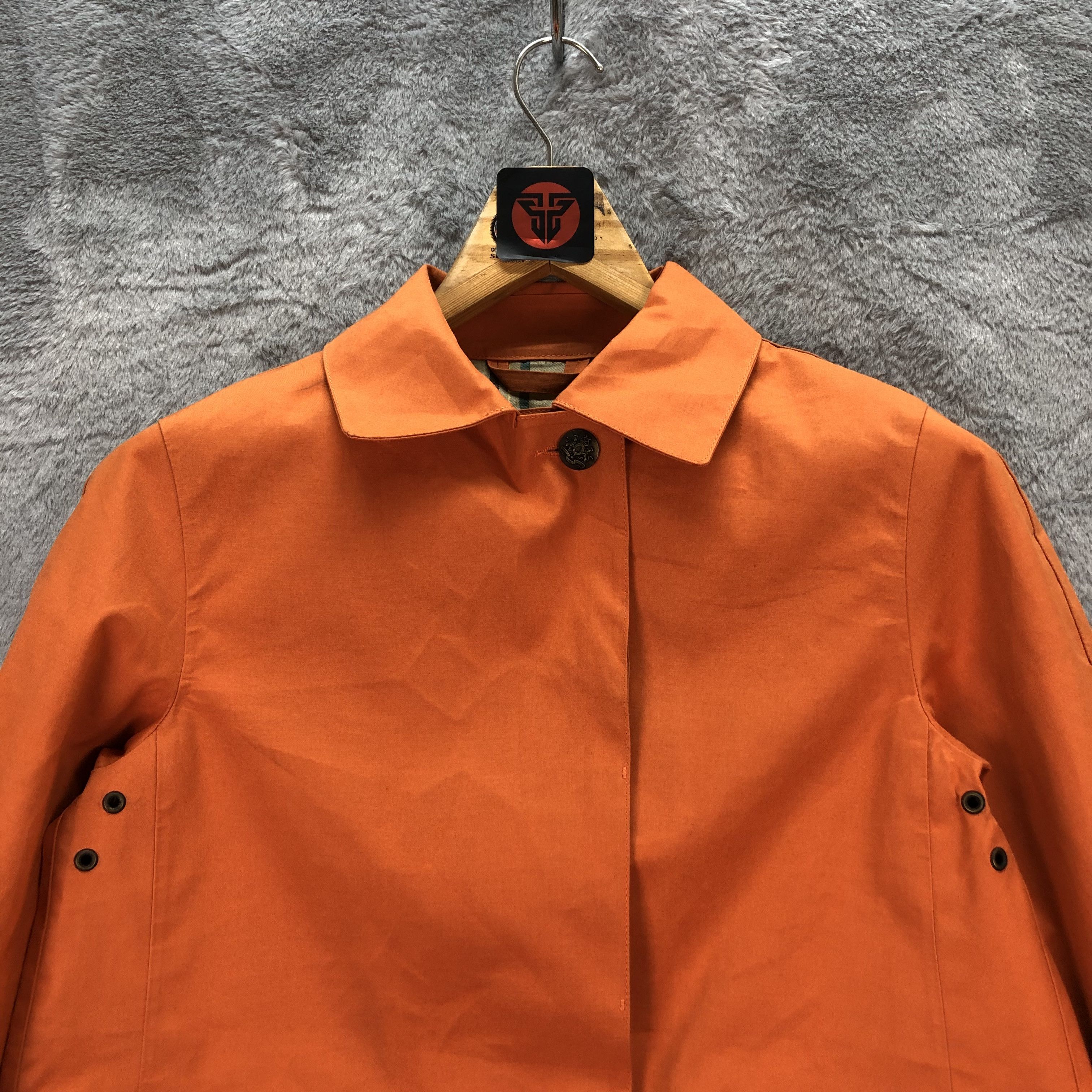 Mackintosh MACKINTOSH COTTON RUBBER PROOFED ORANGE COAT #6589-75 Size S / US 4 / IT 40 - 2 Thumbnail